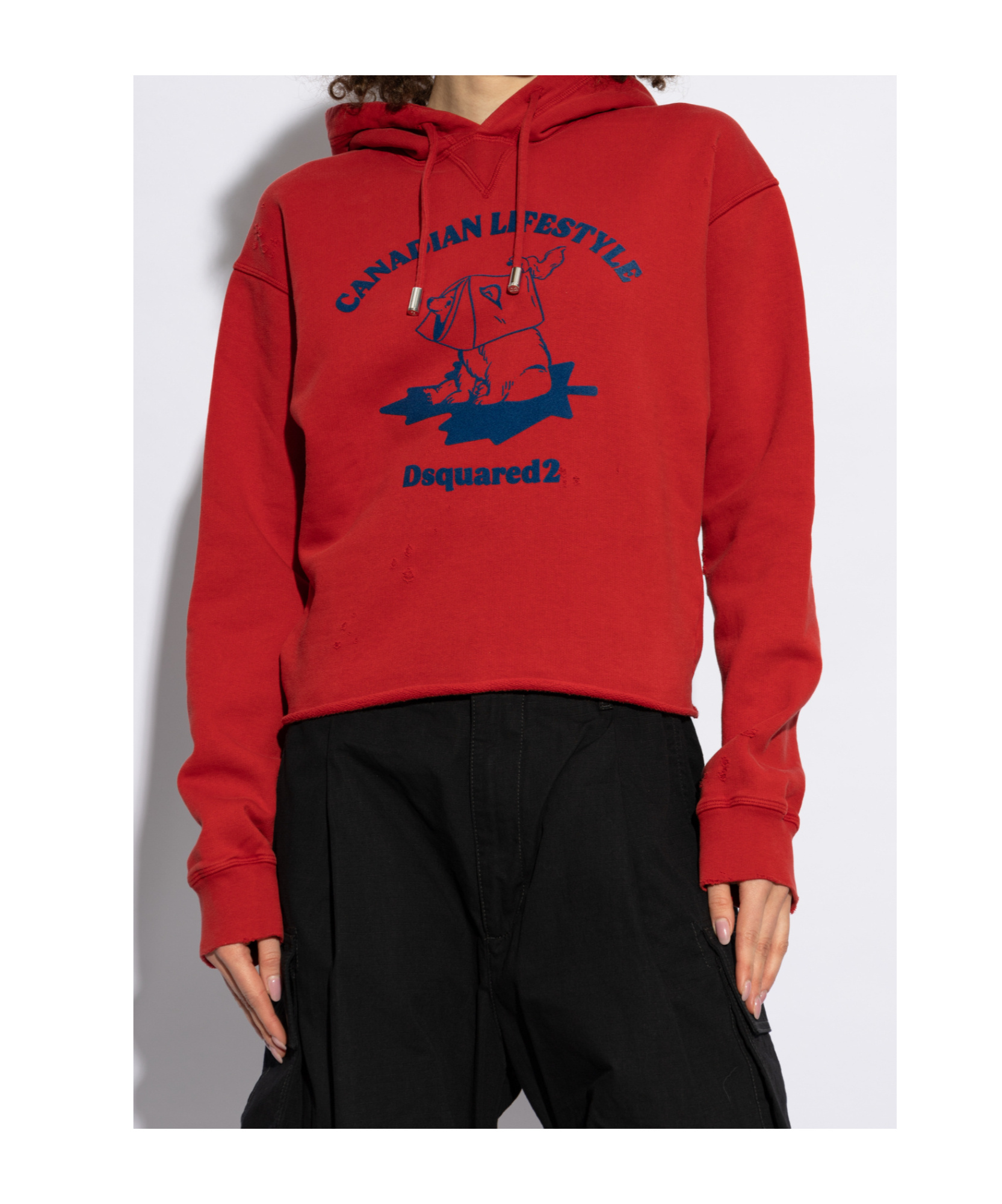 Dsquared2 Long-sleeved Sweater In Red
