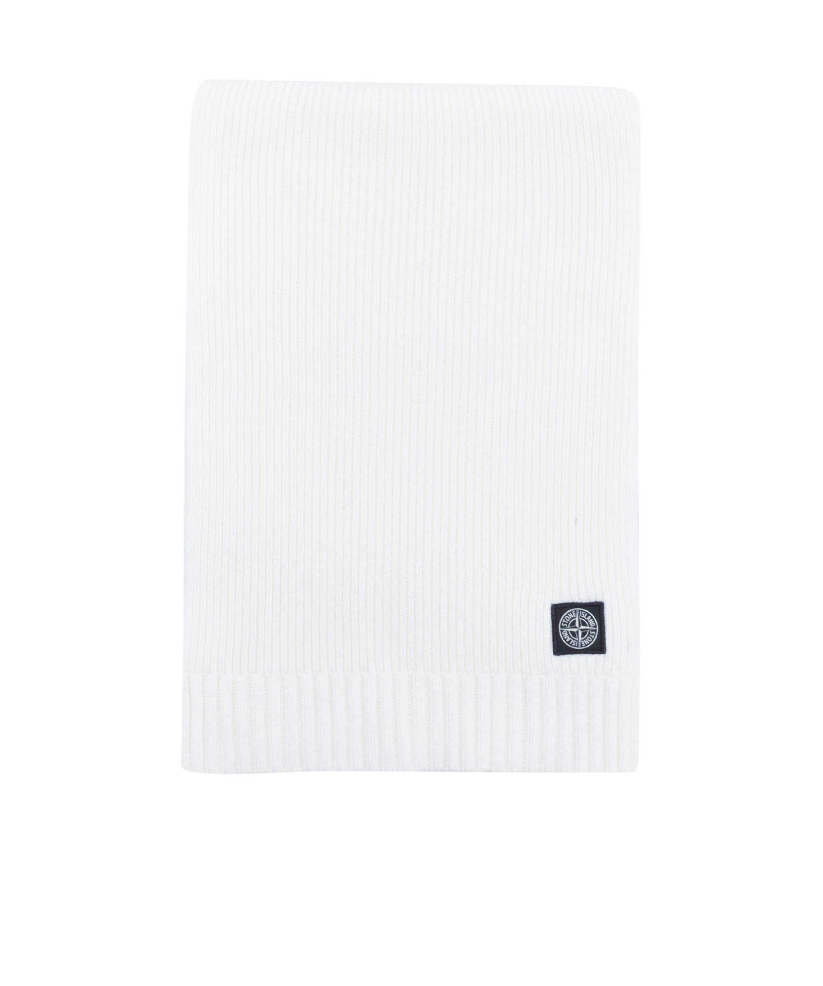 Stone Island Compass-badge Scarf In White
