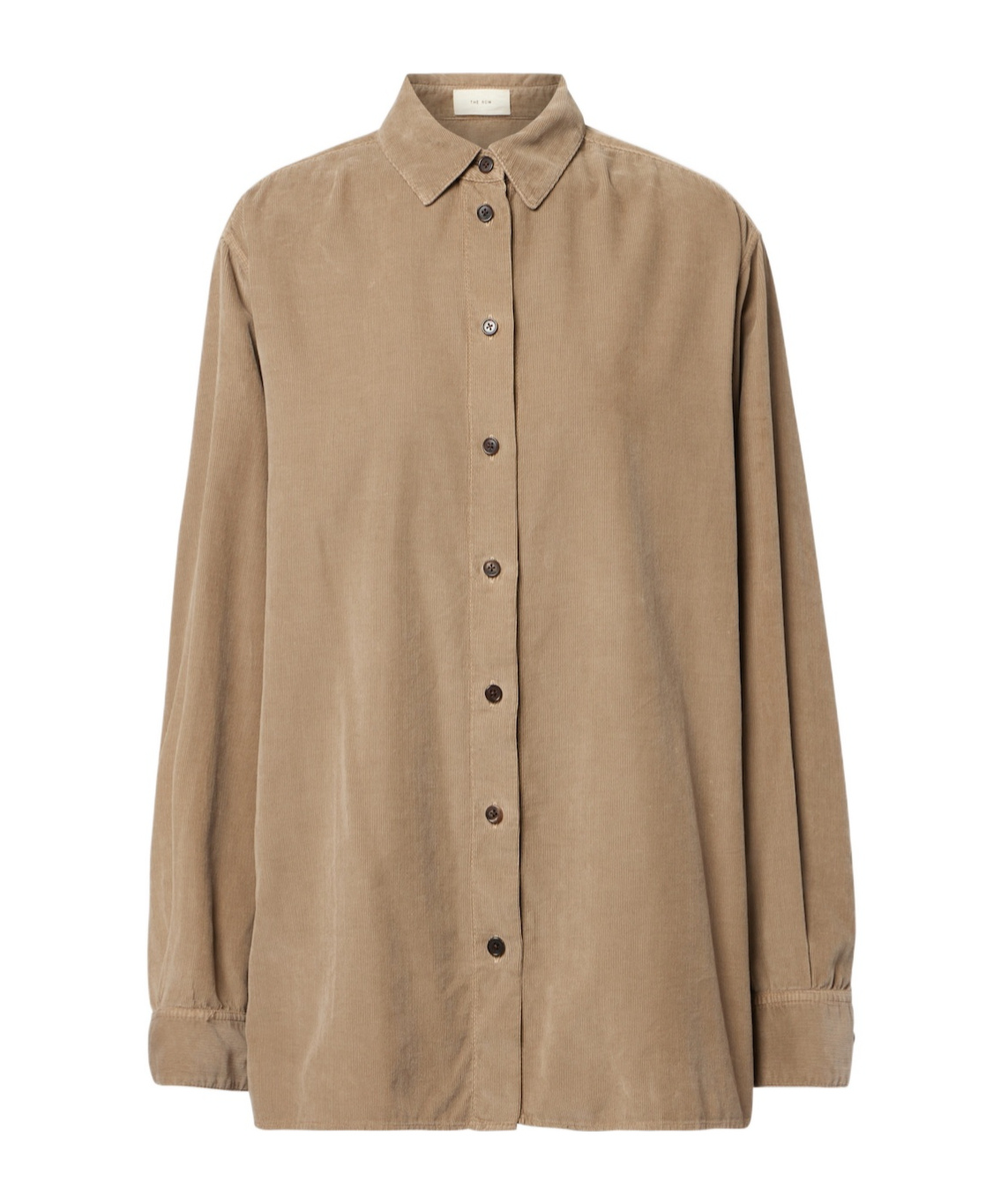 The Row Sisilia Cotton Corduroy Shirt In Neutral
