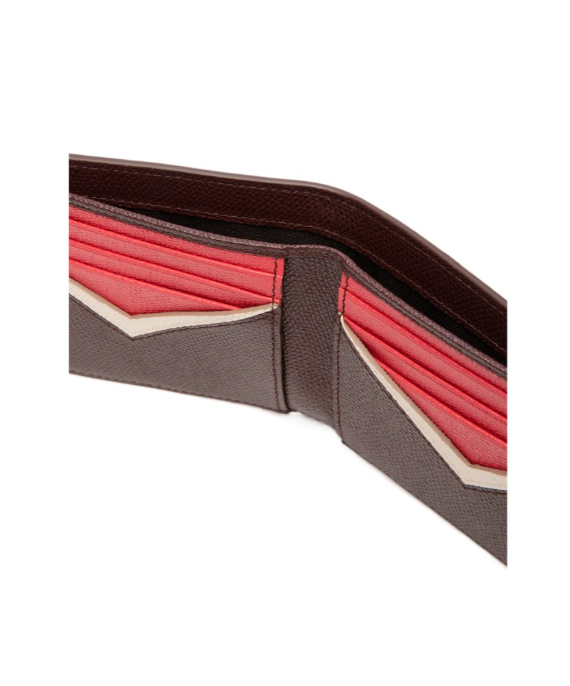 Bally Logo Detailed Bi-fold Wallet In Brown