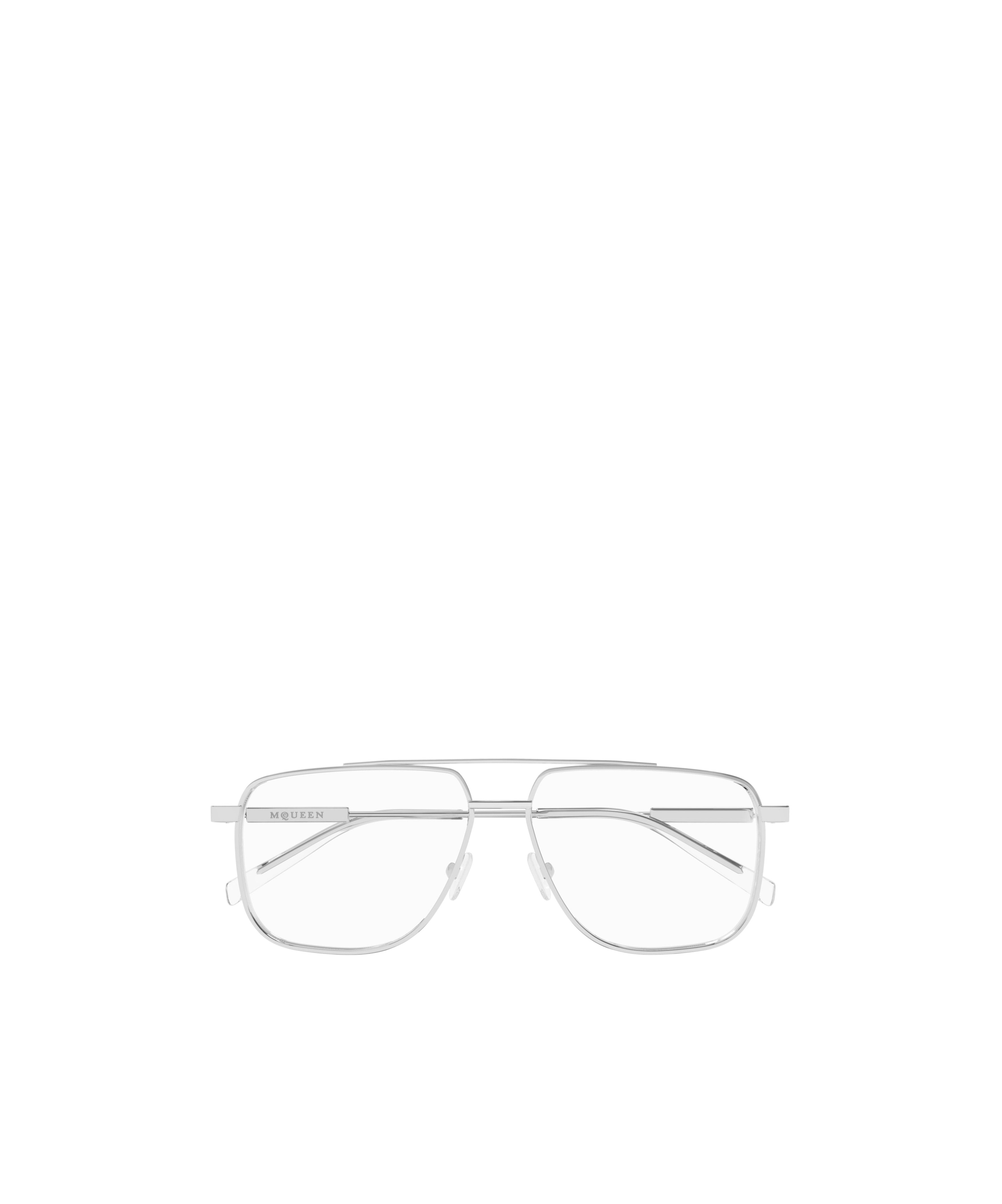 Alexander Mcqueen Geometrically Framed Flat Mirror In White