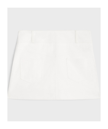 Celine Mini A-line Skirt In Nude