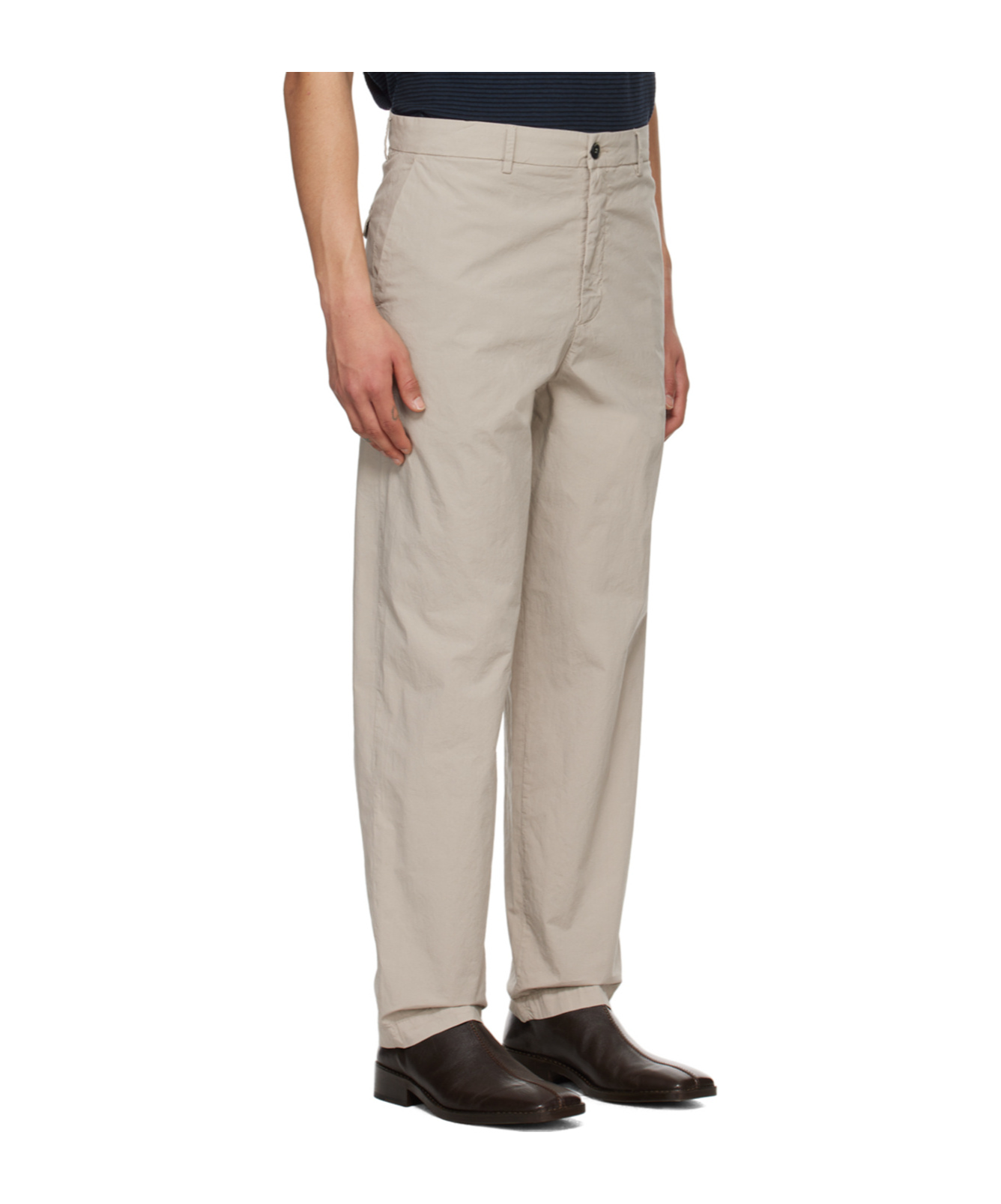 BARENA VENEZIA MID-RISE LOOSE-LEG TROUSERS 