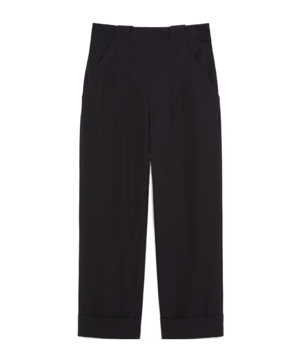 Max Mara Belt-loop Casual Pants In Black