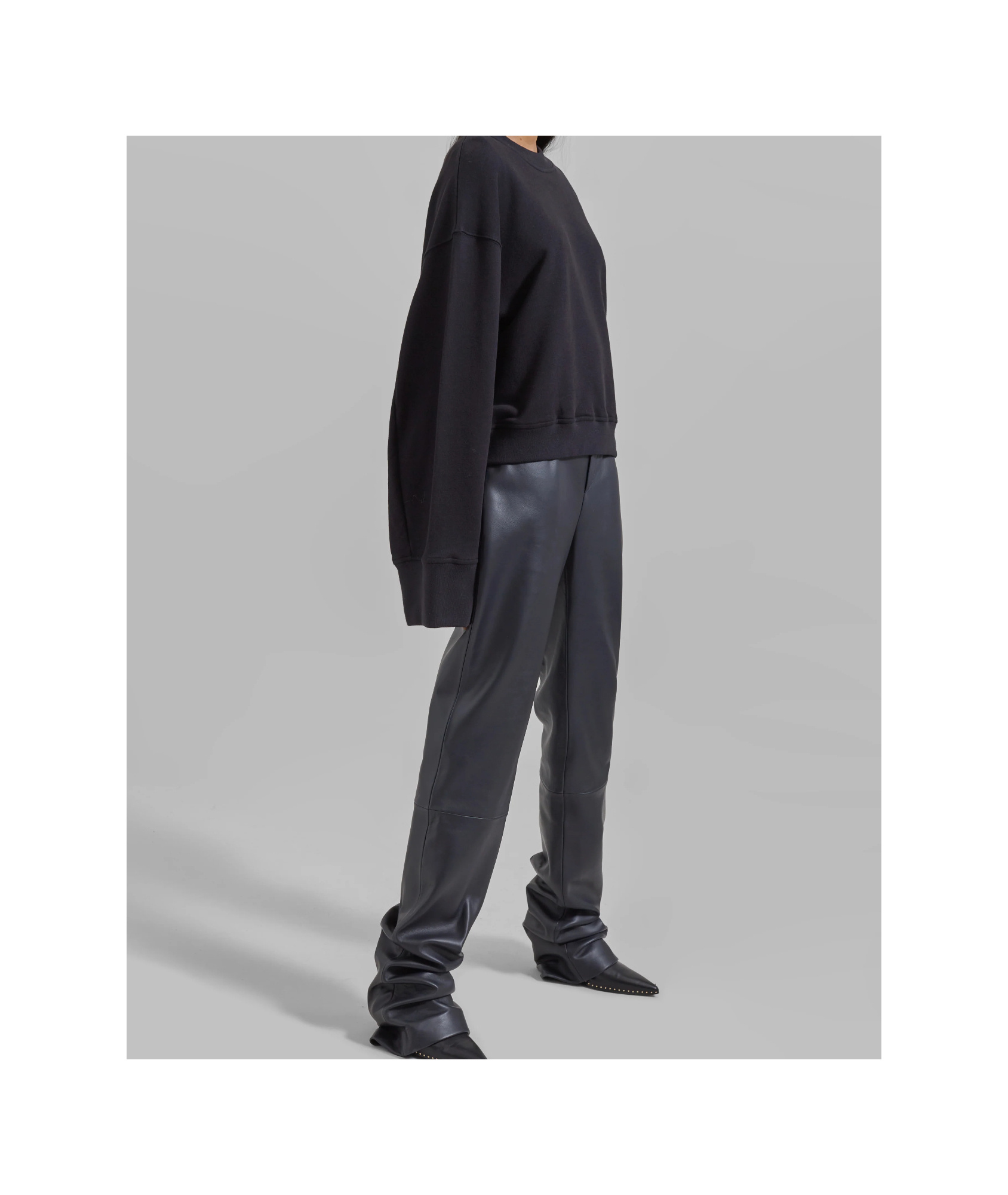 The Frankie Shop Talia Sweatshirt - Black In Black