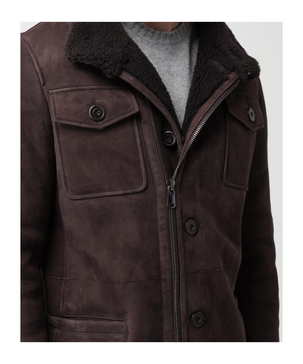 Sword 6.6.44 Long-sleeved Coat In Black