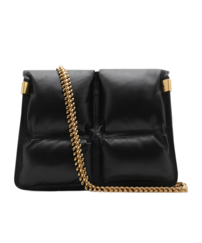 Burberry Snip Quilted Crossbody Bag In Black