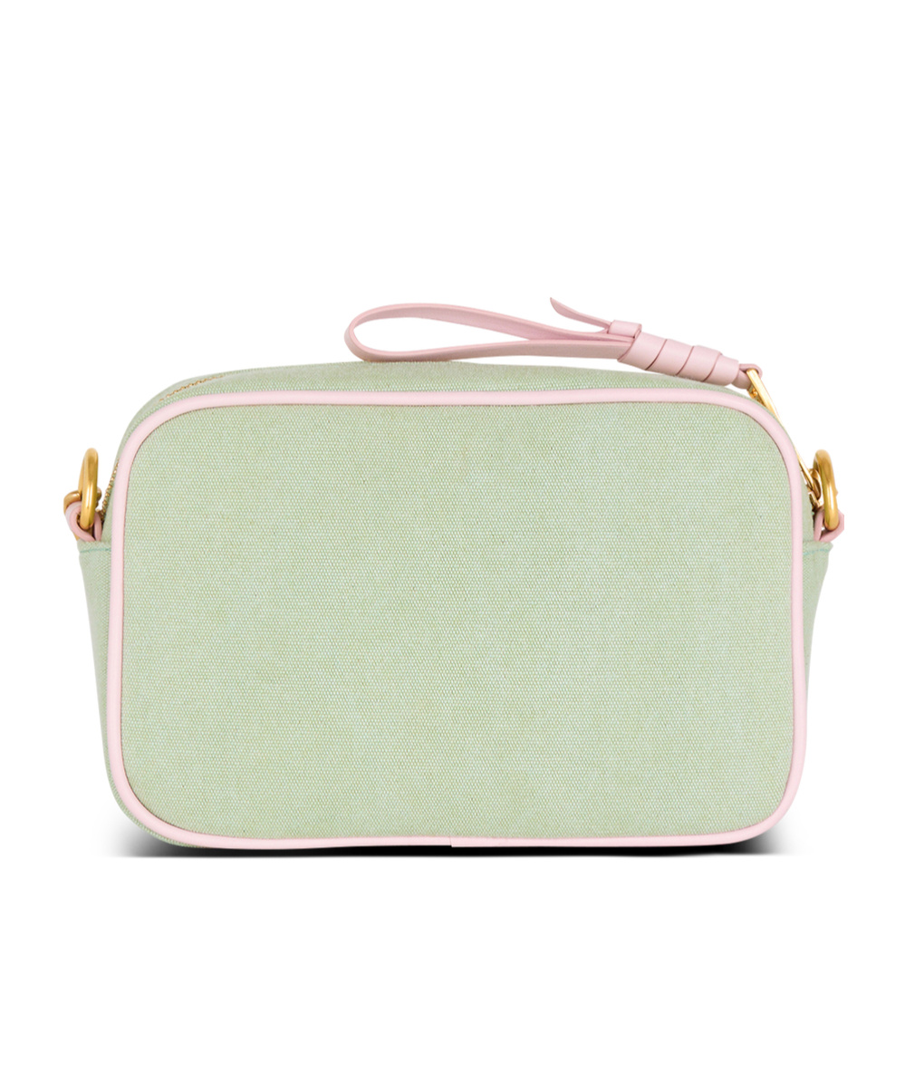 Balmain B-army Canvas Camera Bag In Pink