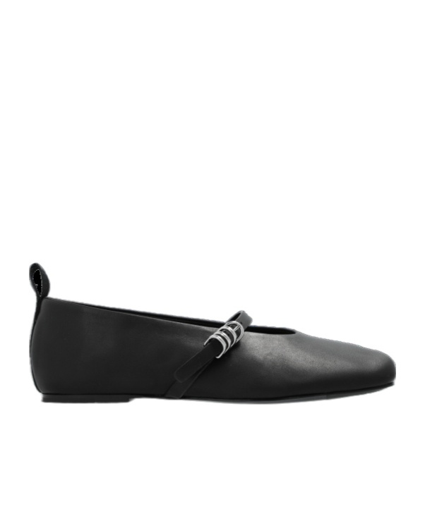 Rag & Bone Black Spire Mary Jane Ballerina Flats In Black