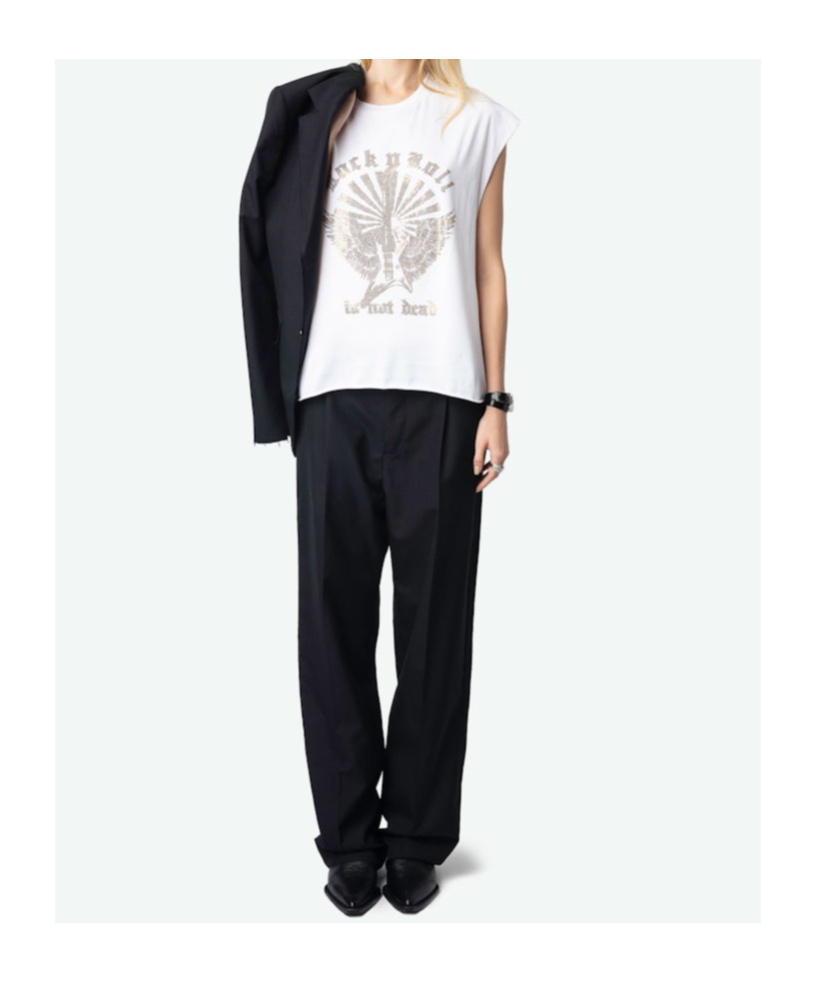 Shop Zadig & Voltaire Zadig Voltaire Cloe Tank Top In White