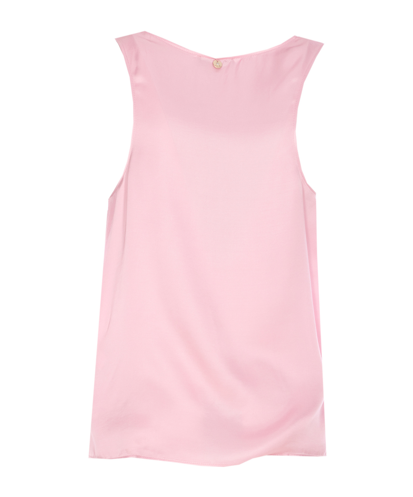 Liu •jo Crew-neck Sleeveless Top In Pink