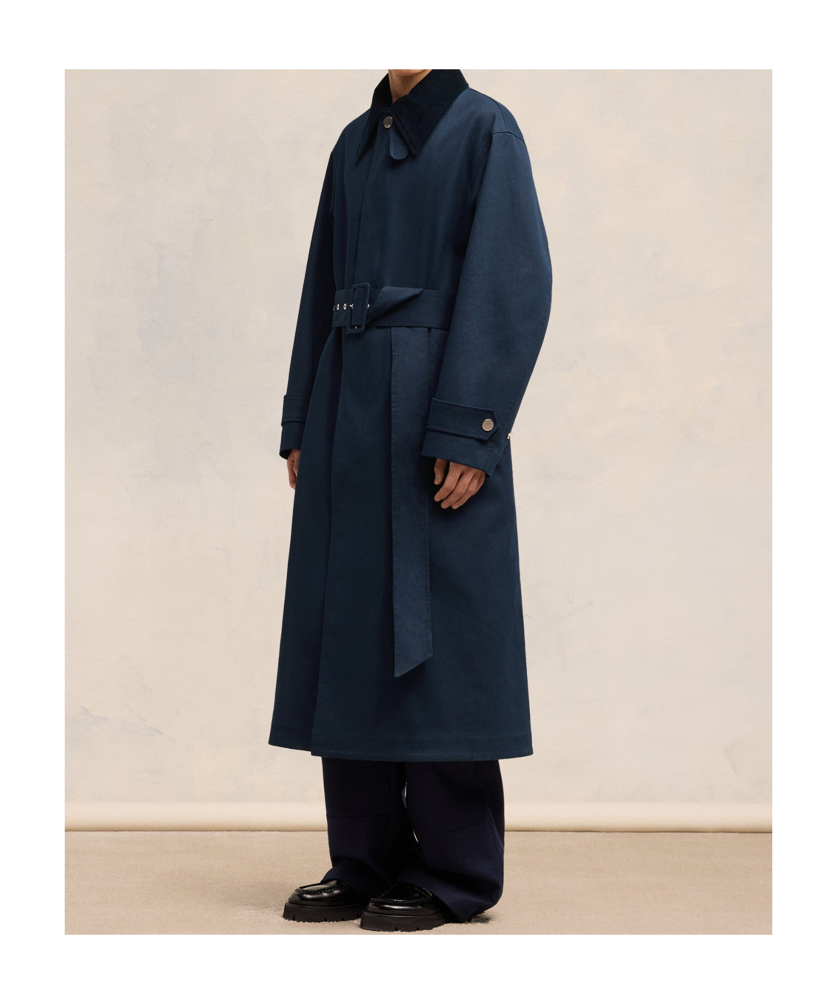 Shop Ami Alexandre Mattiussi Long-sleeved Windbreaker In Black