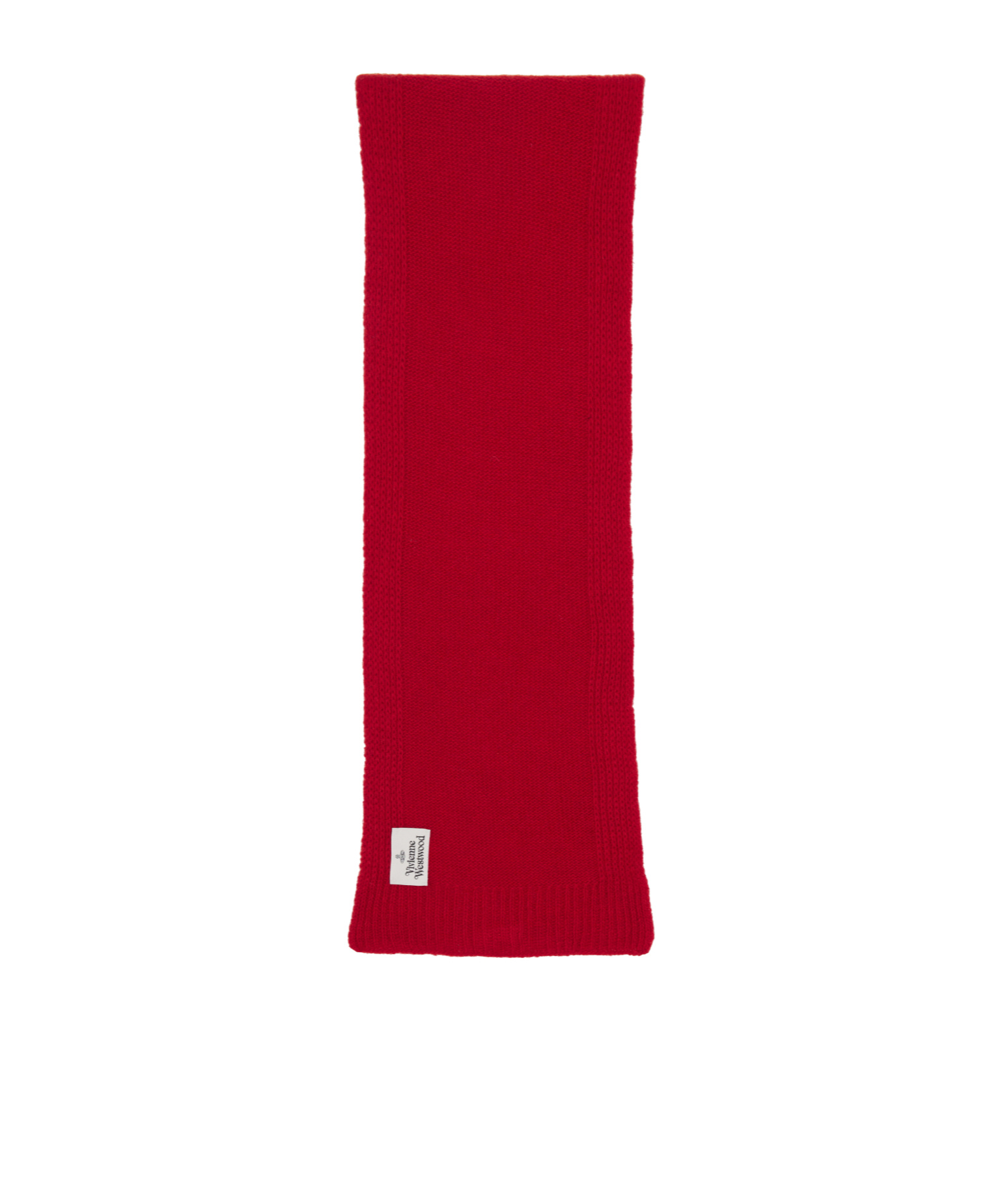 Vivienne Westwood Knitted Detail Scarf In Red