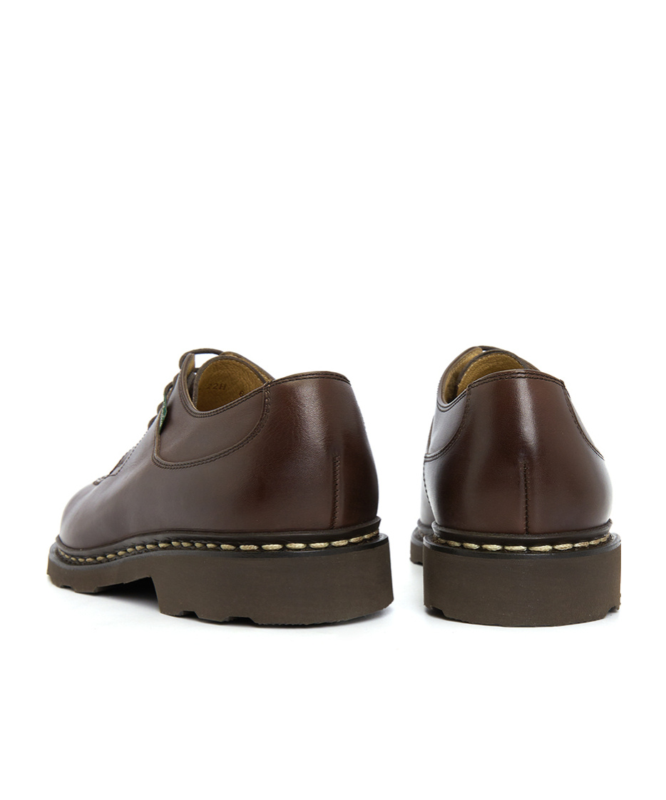 Shop Paraboot Laced Derby Shoes In Black
