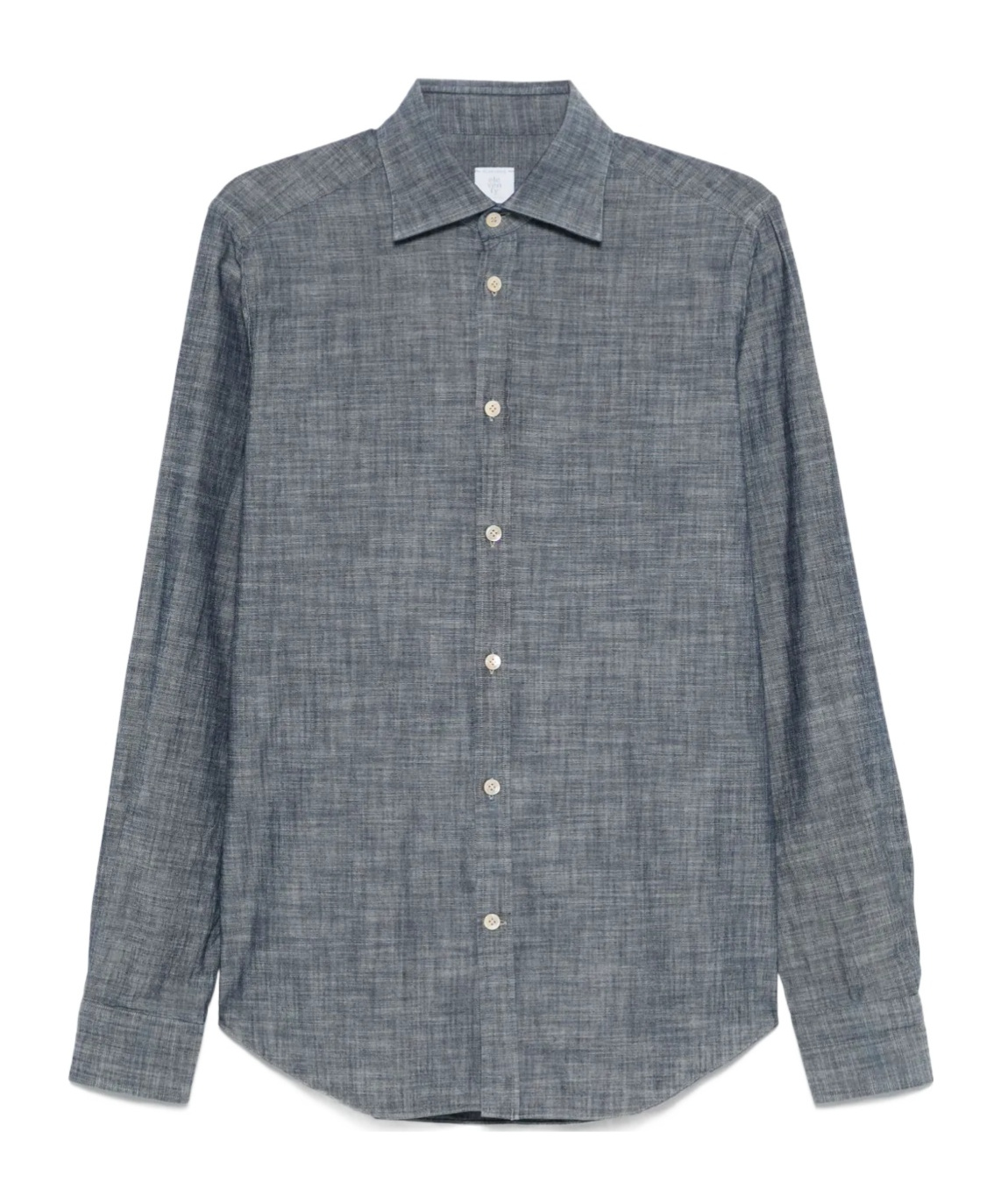 Eleventy Shirt Italian Collar Cuffed Sleeves In Gray