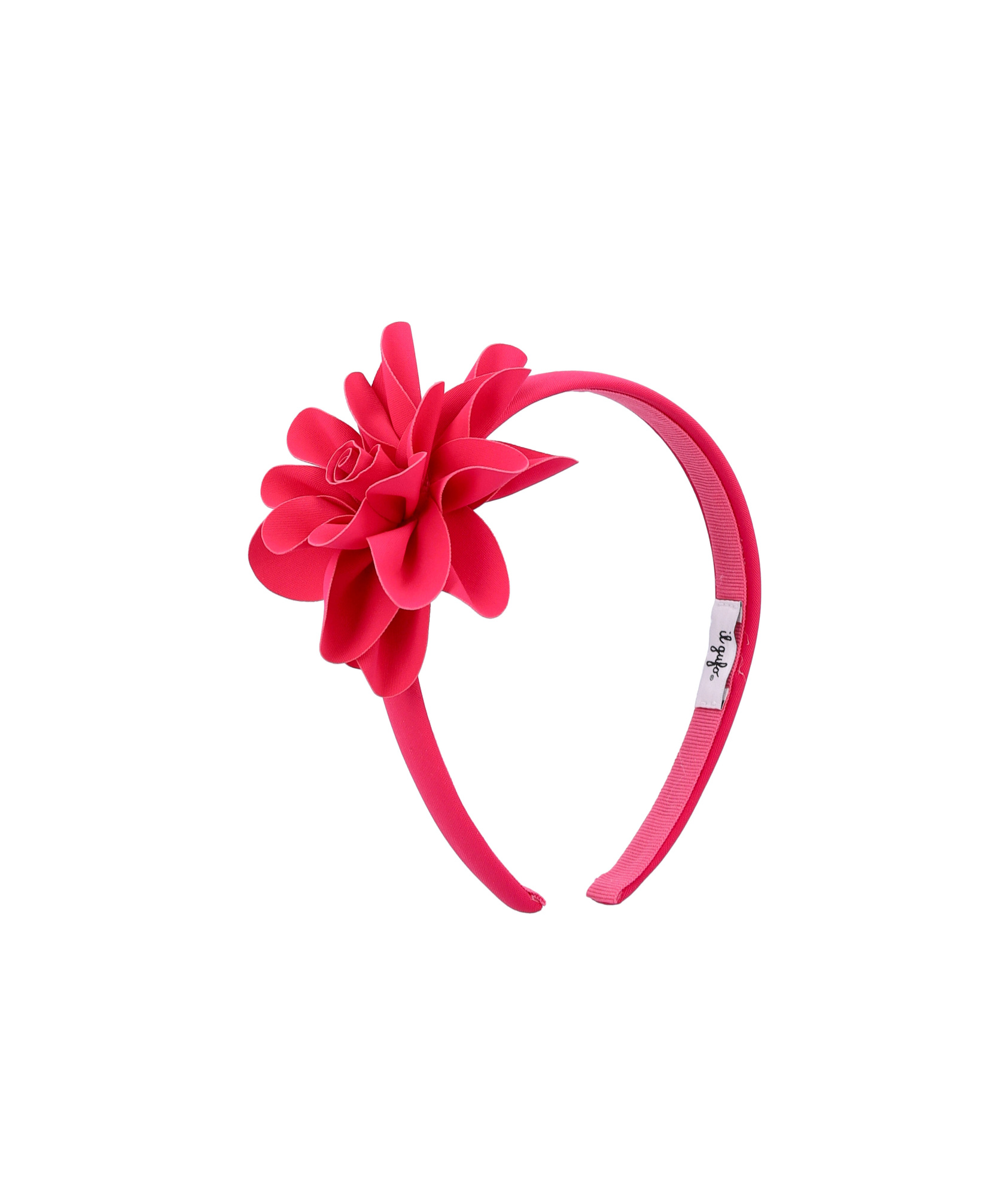 Il Gufo Flower Detail Headband In Red