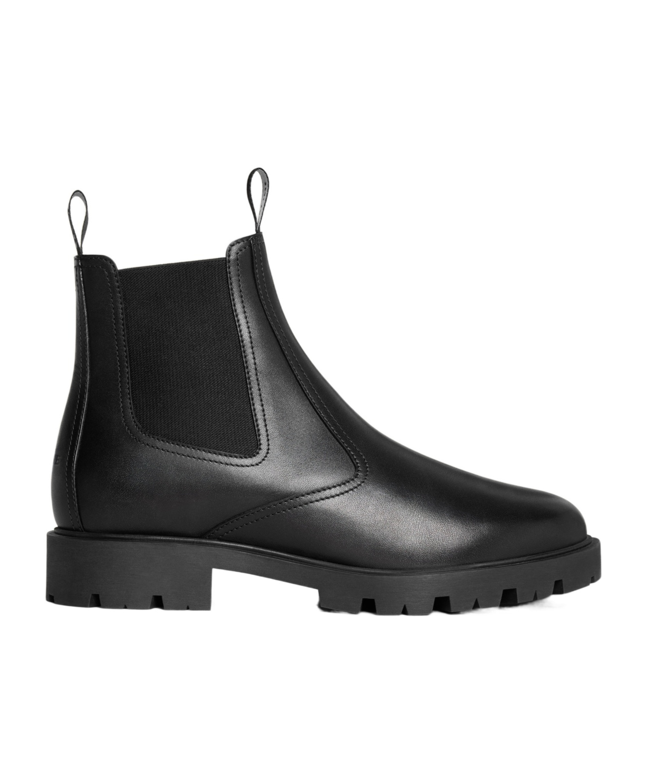 Celine Calfskin Chelsea Boots In Black