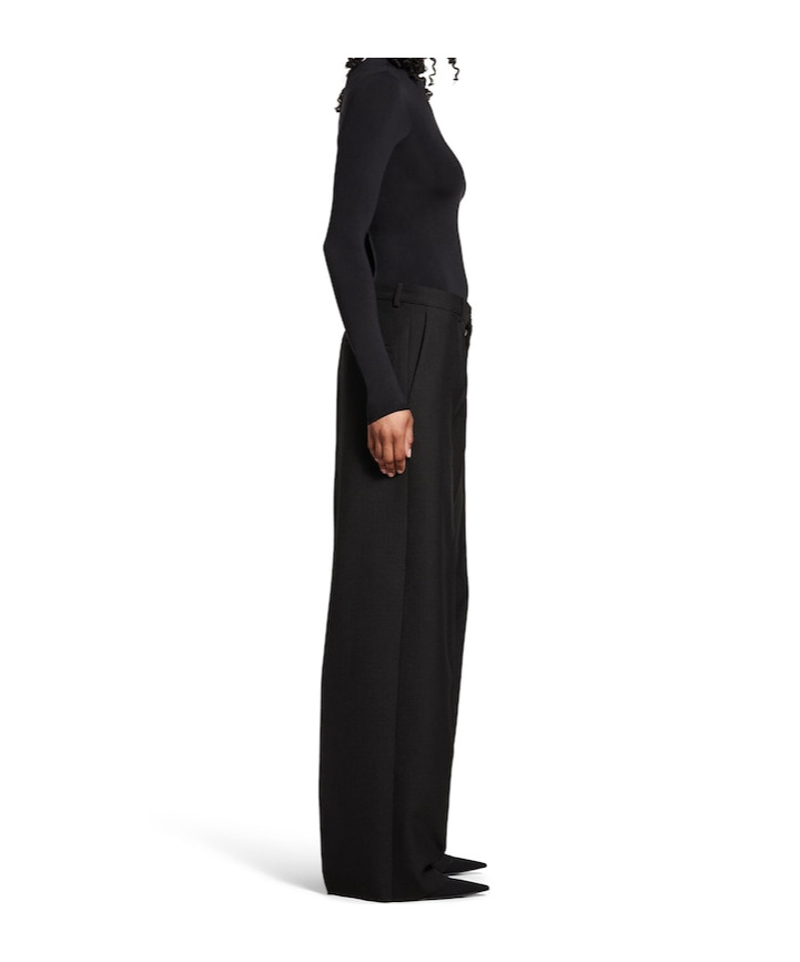 Balenciaga Tuxedo Double Side Pants In Black
