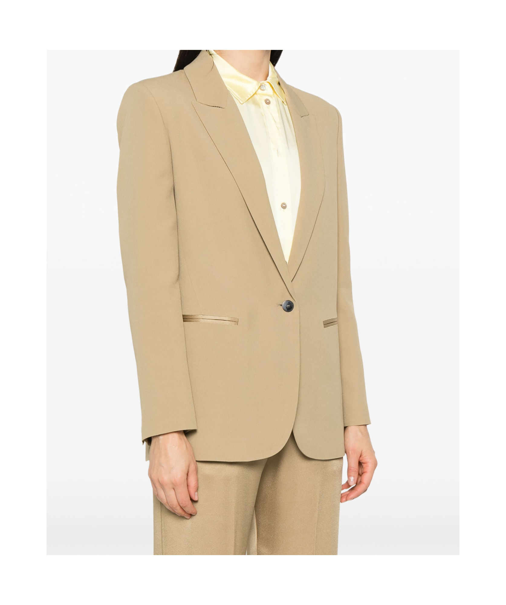 Forte Forte Single-breasted Blazer Jacket In Nude