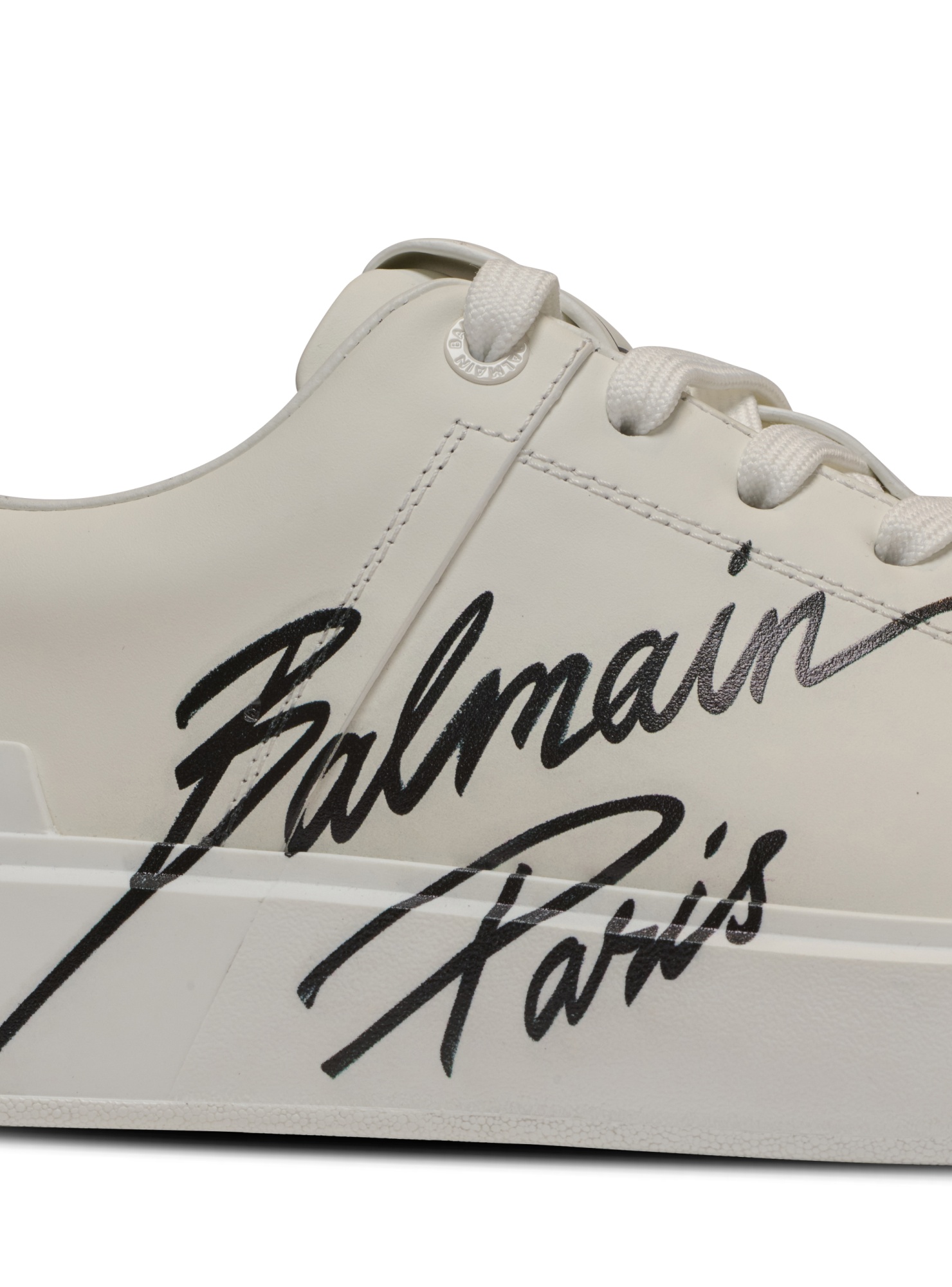 Balmain B-court Low-top Sneakers In White