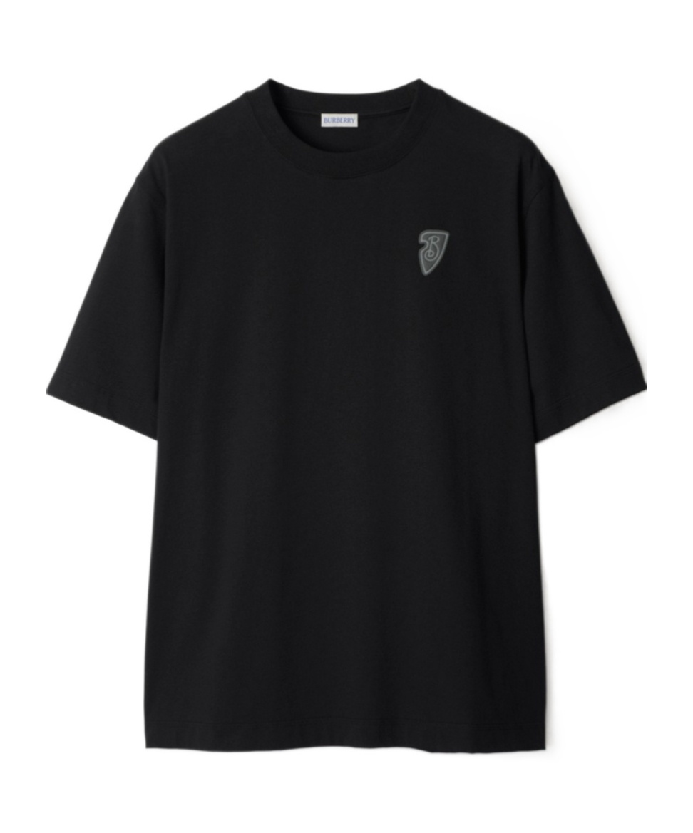 BURBERRY BURBERRY EKD MOTIF CREWNECK T-SHIRT