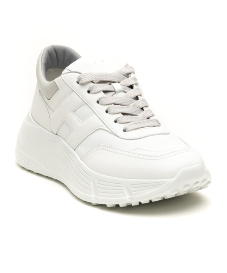 Hogan Laced Sneakers In White