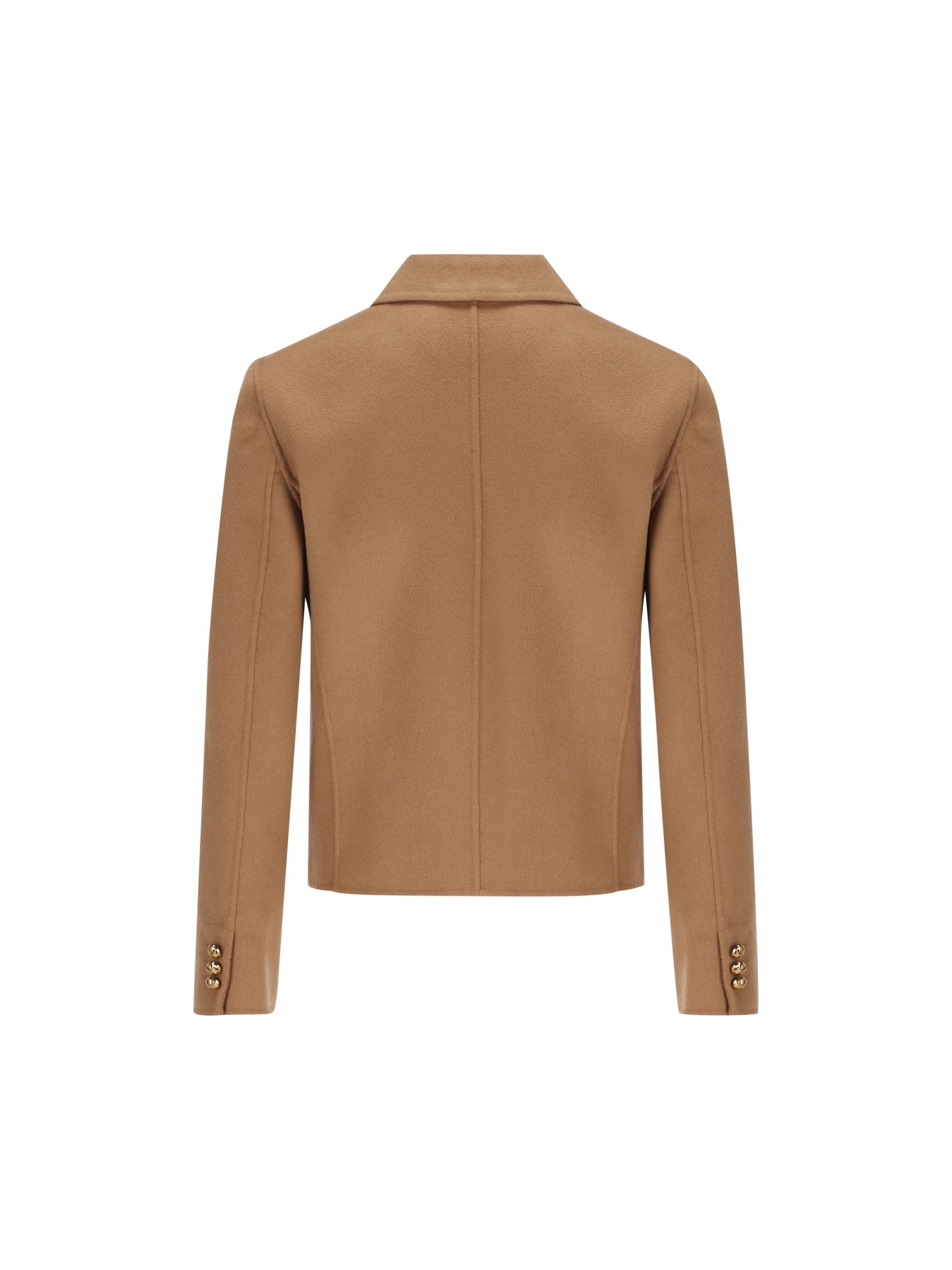 Max Mara Studio Boxy Pocket Jackets In Brown