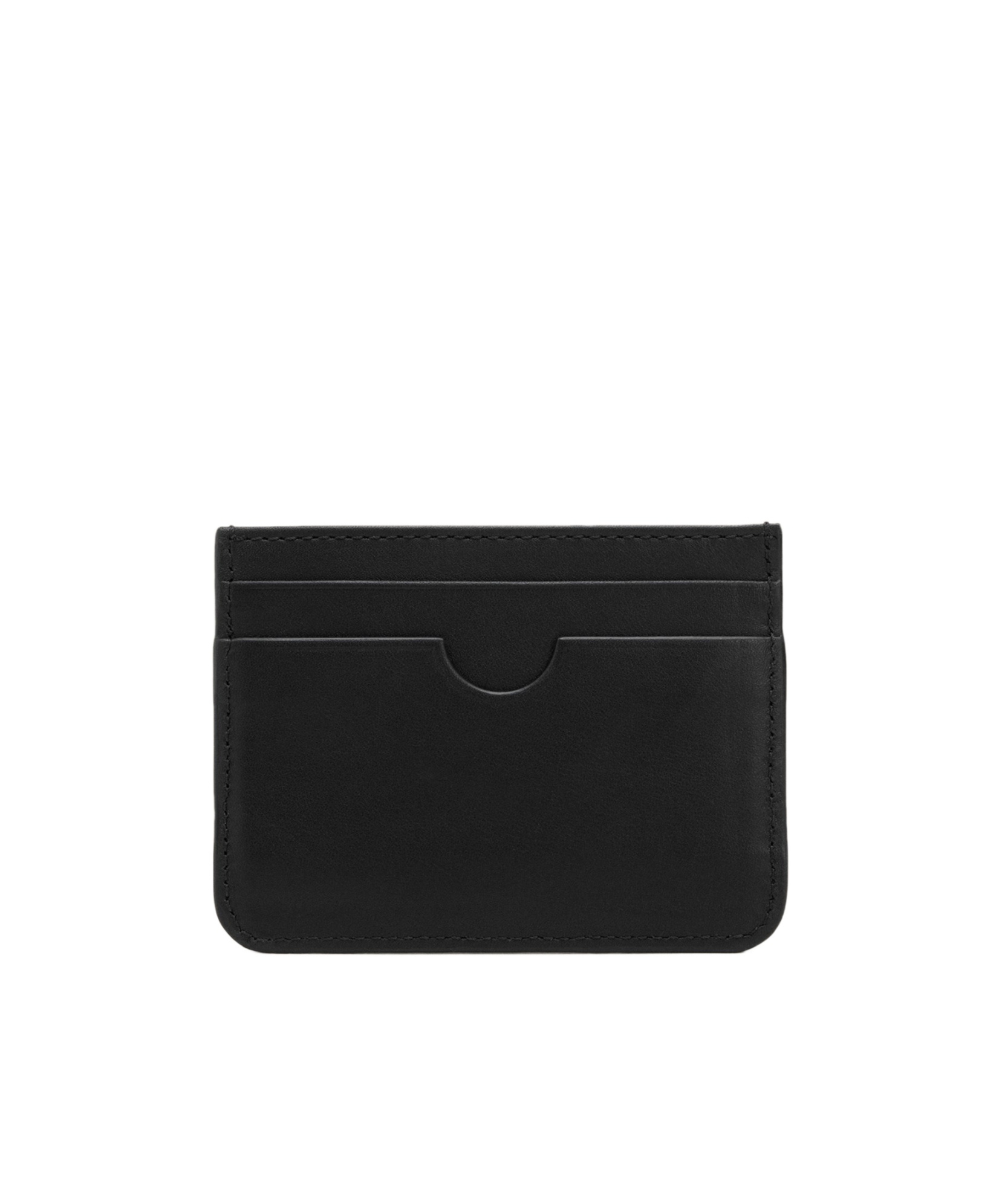 Ami Alexandre Mattiussi Logo Card Holder In Black
