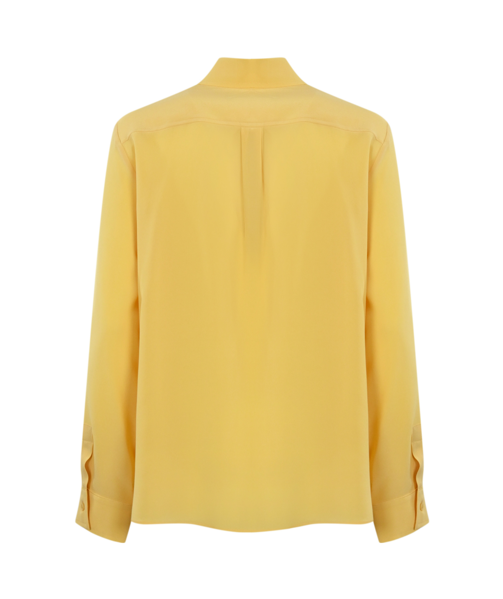 Weekend Max Mara Geo Chine Crepe Shirt In Yellow