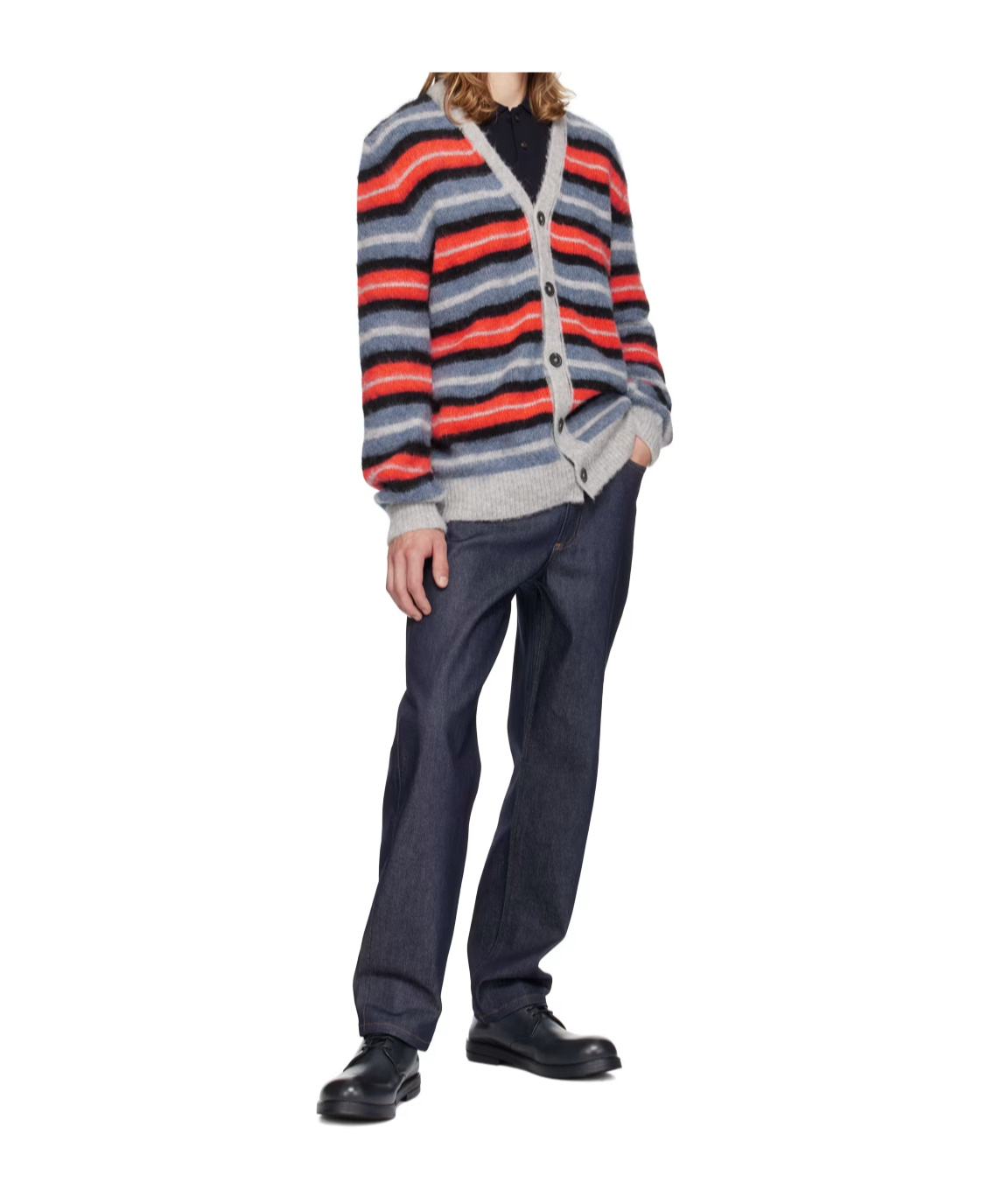 Apc Striped Cardigan In Multicolor