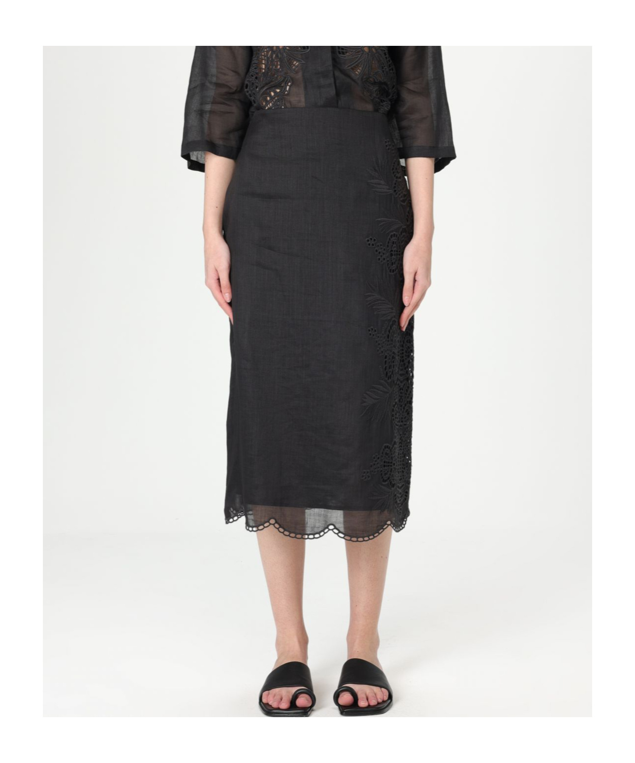 Max Mara Fify Ramie Skirt