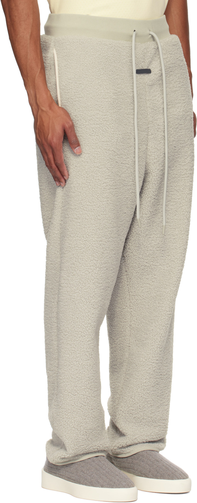 Shop Fear Of God Fleece Hike Sweatpants In Nude
