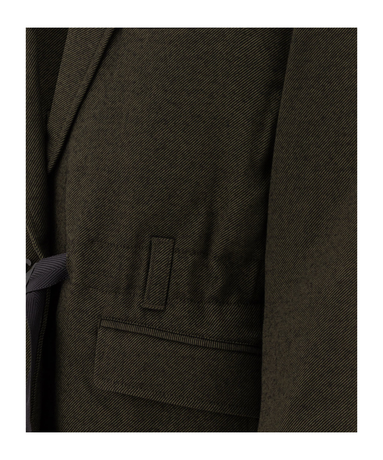 Comme Des Garçons Homme Self Tie Fastened Blazer In Black