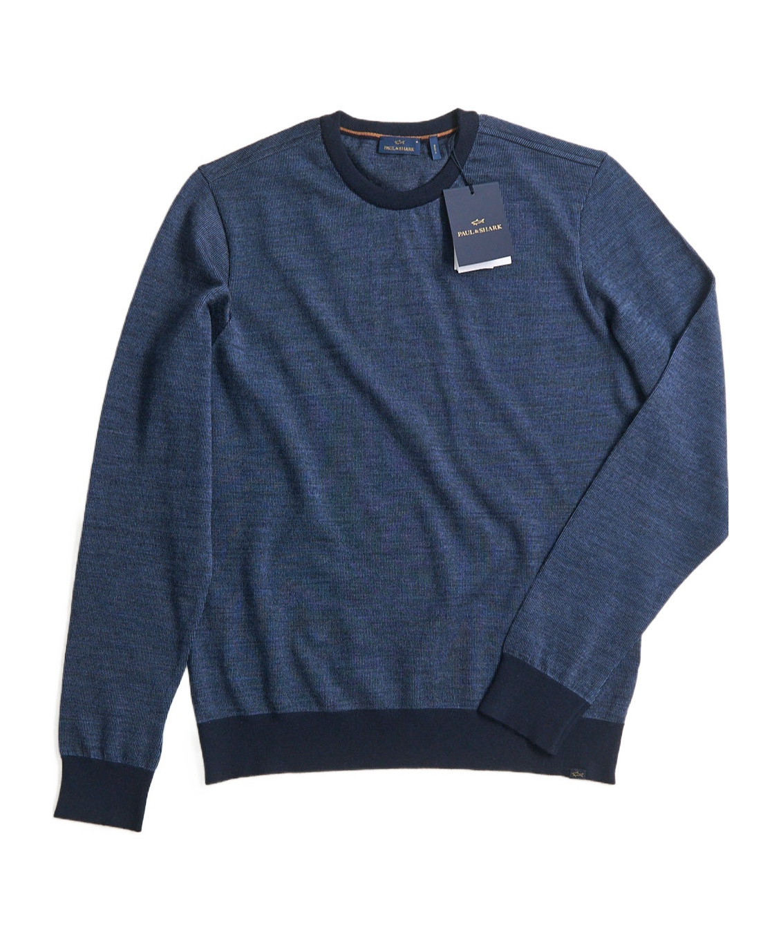 Shop Paul & Shark Long-sleeved Sweater In Blue