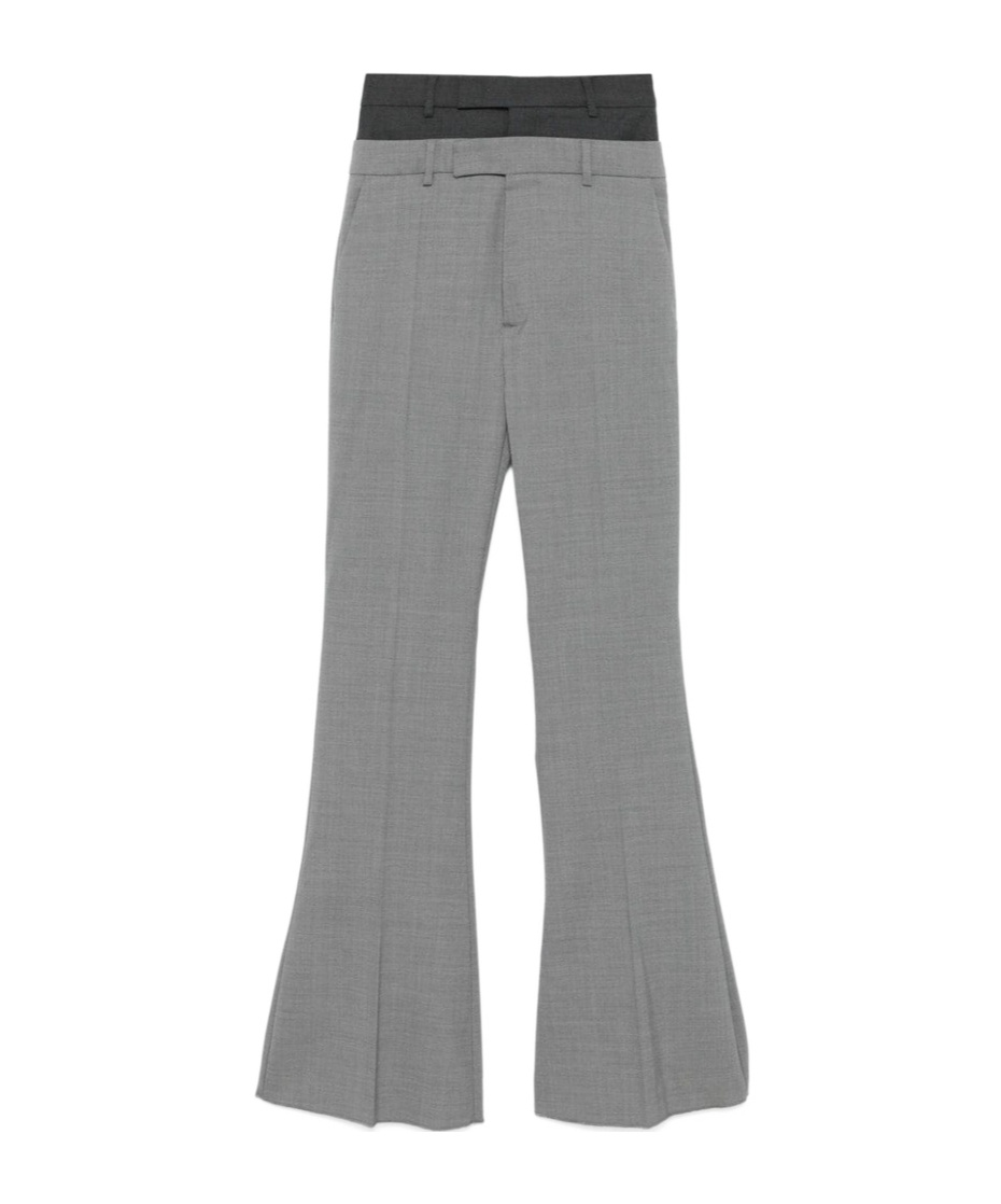 Sportmax Belt-loop Casual Pants In Gray