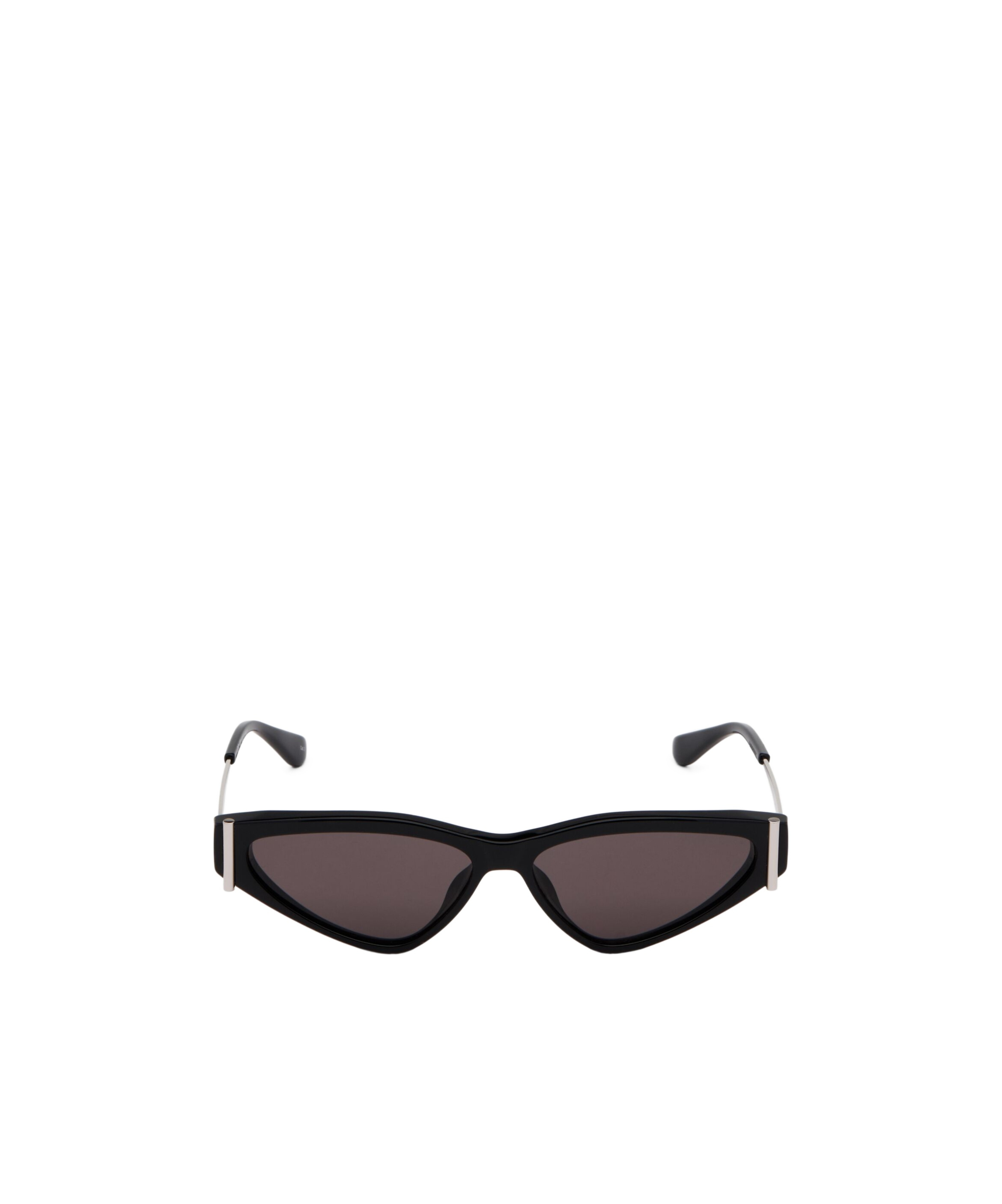 Alexander Mcqueen Side T-bar Sunglasses In Black/smoky