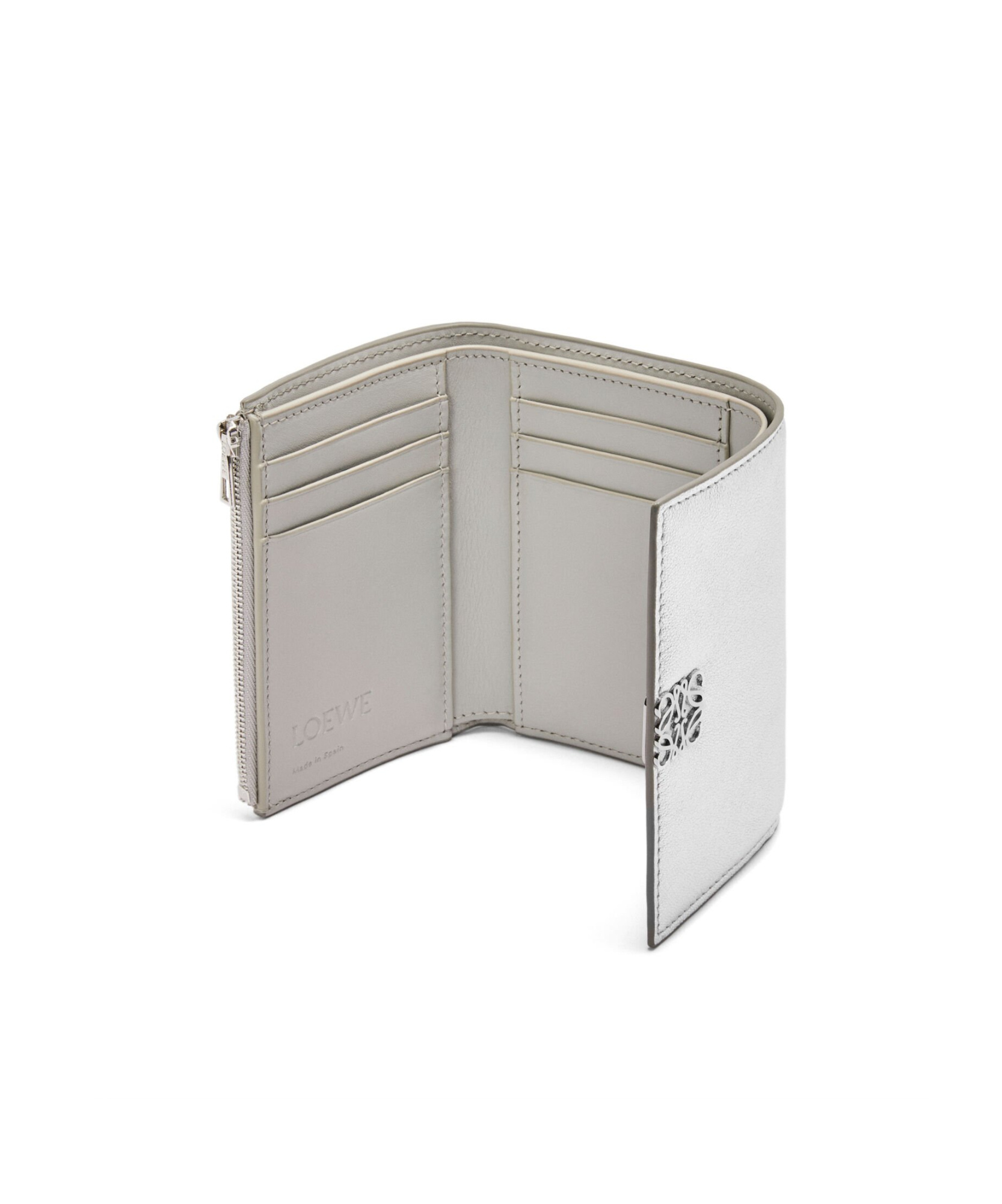 Loewe Anagram Small Vertical Wallet In White