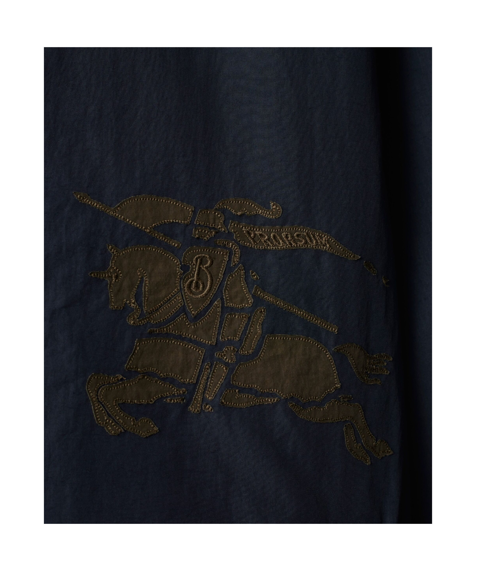 Burberry Logo-appliqué Hooded Jacket In Black