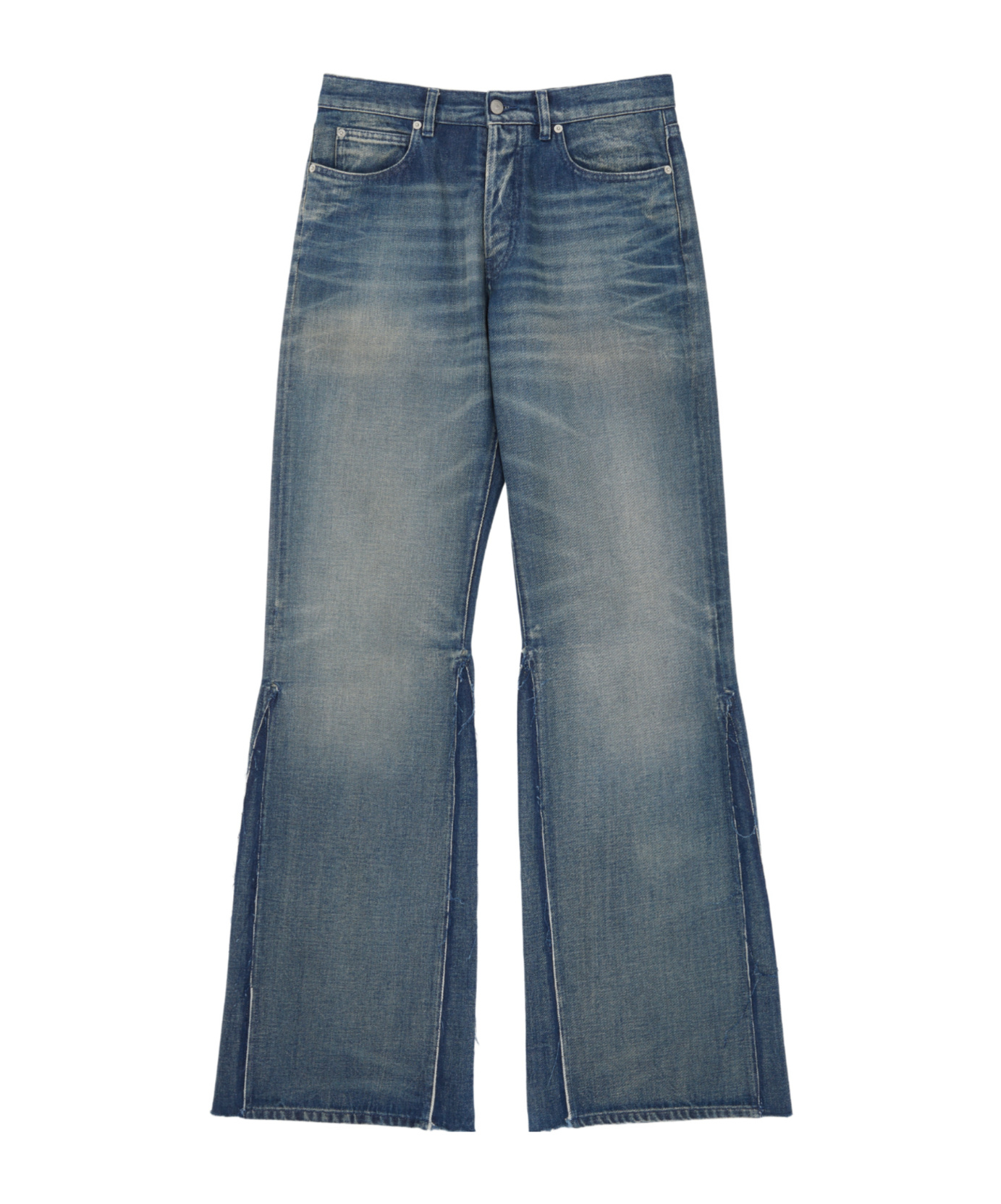Mm6 Maison Margiela Denim Wide-leg Jeans In Blue