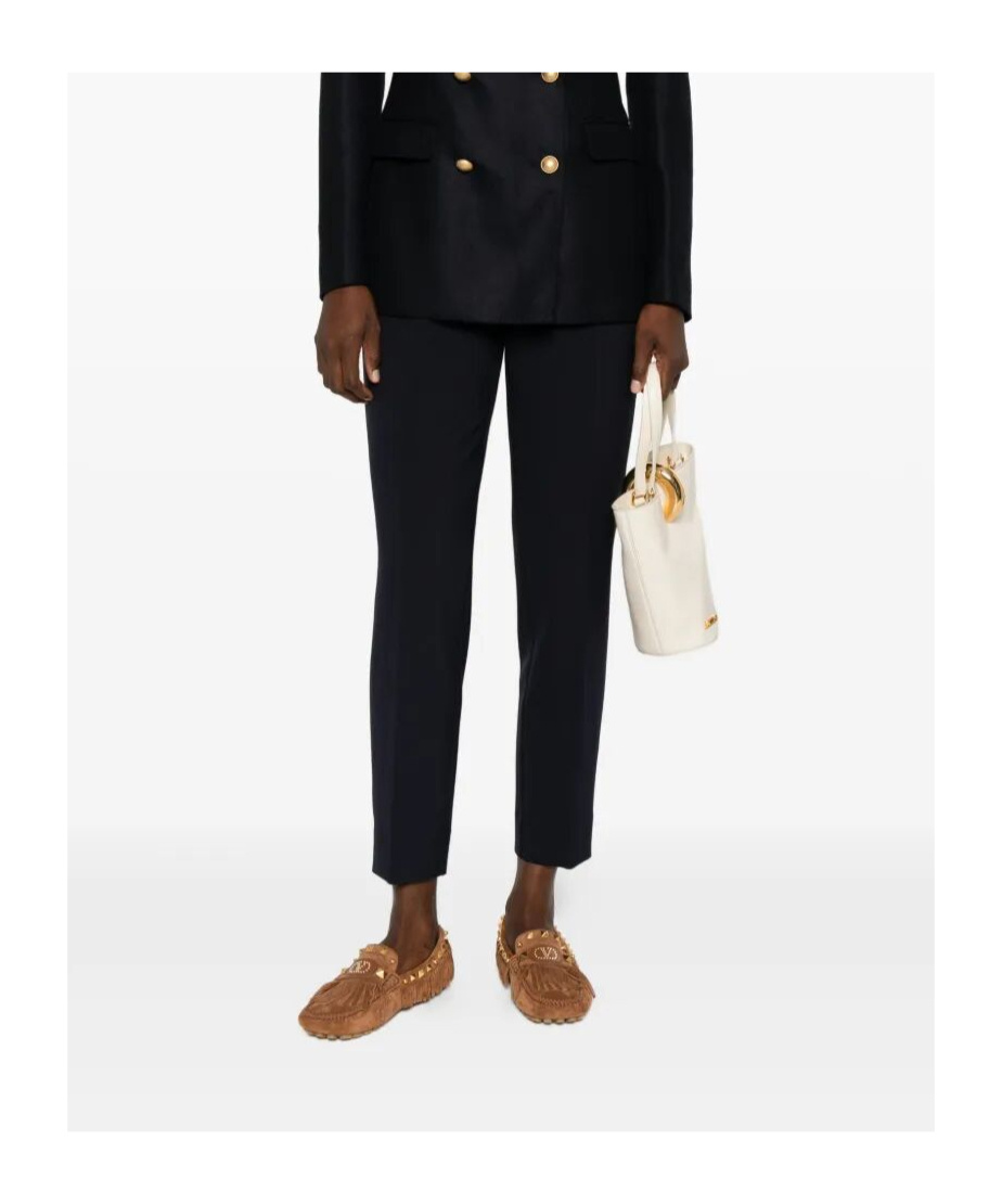Rosso 35 Pleated Trousers In Black