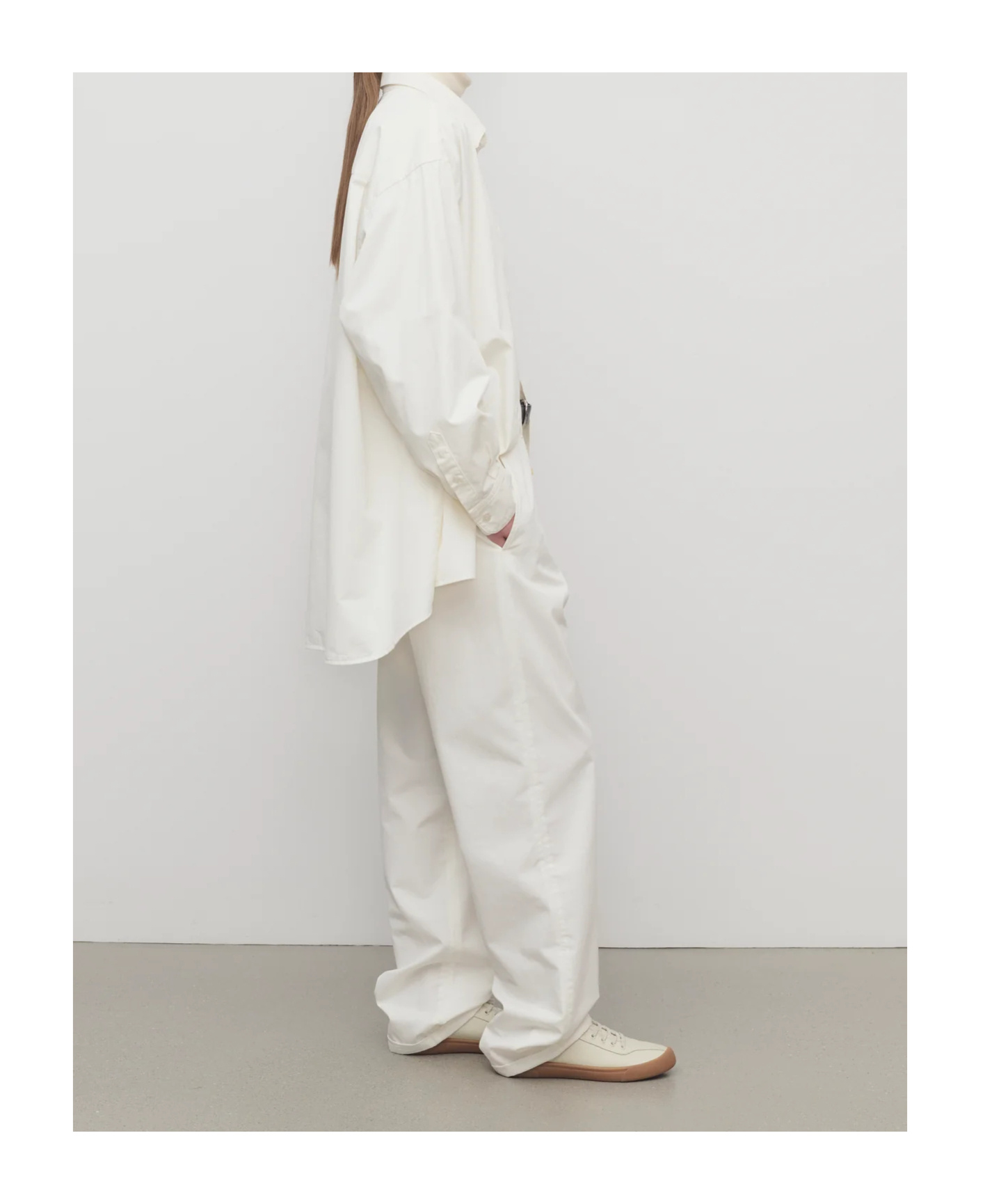 The Row Belt Loop Casual Pants In White
