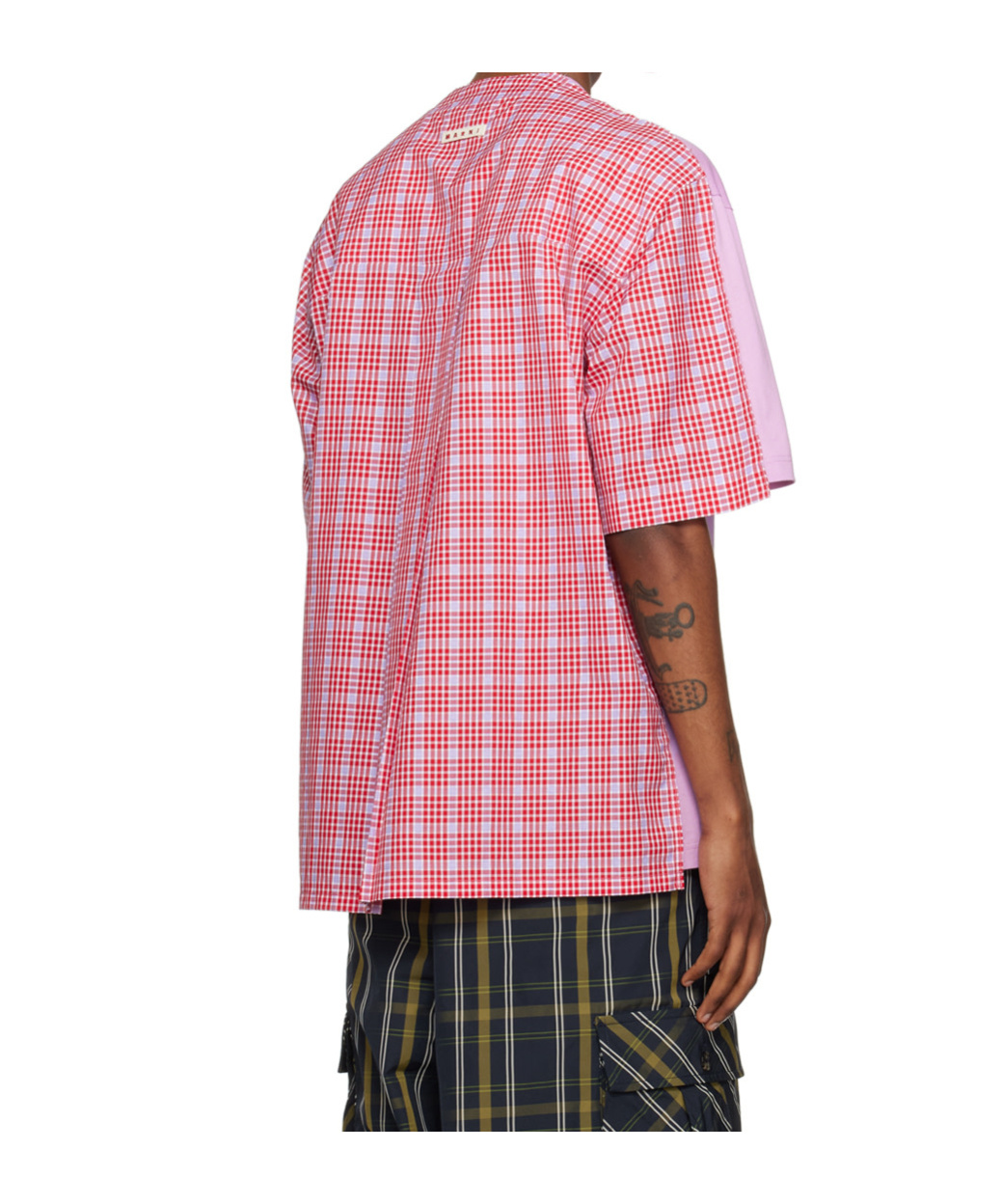 Marni Purple Paneled T-shirt In Pink