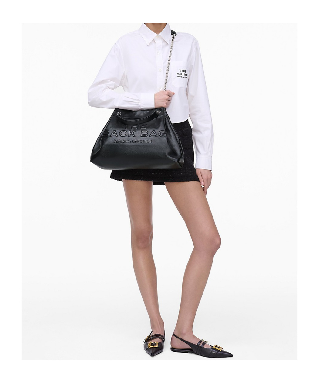 Marc Jacobs Large Chain Bag In Black