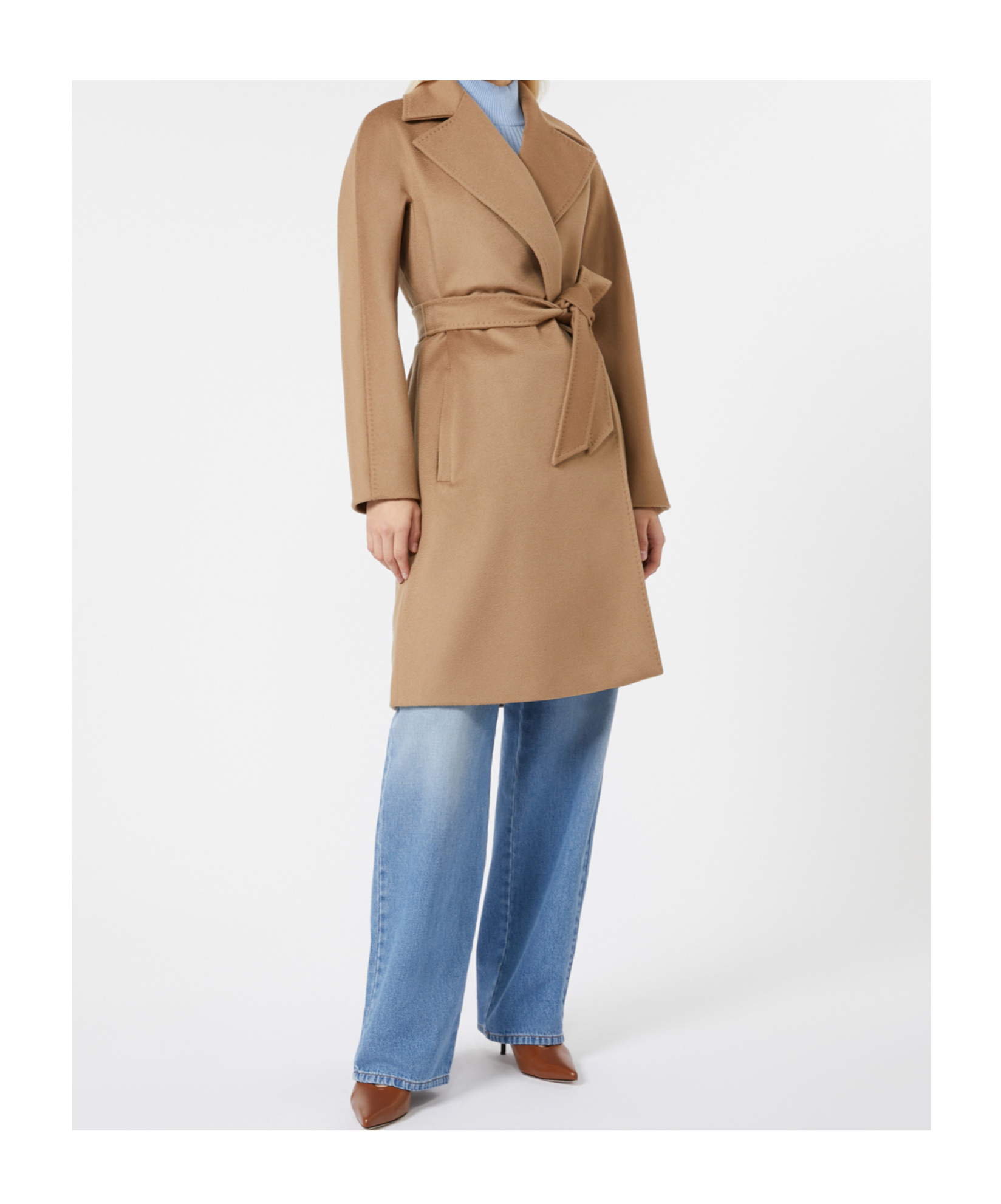 Shop Max Mara Wool Robe Coat