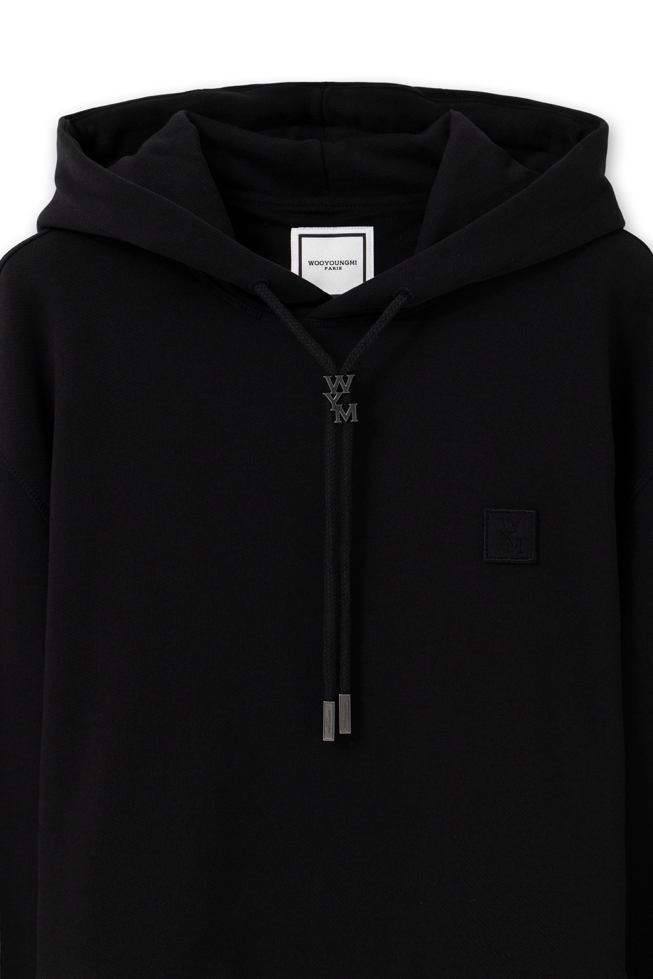 Wooyoungmi Logo Hooded Sweatshirt In Black