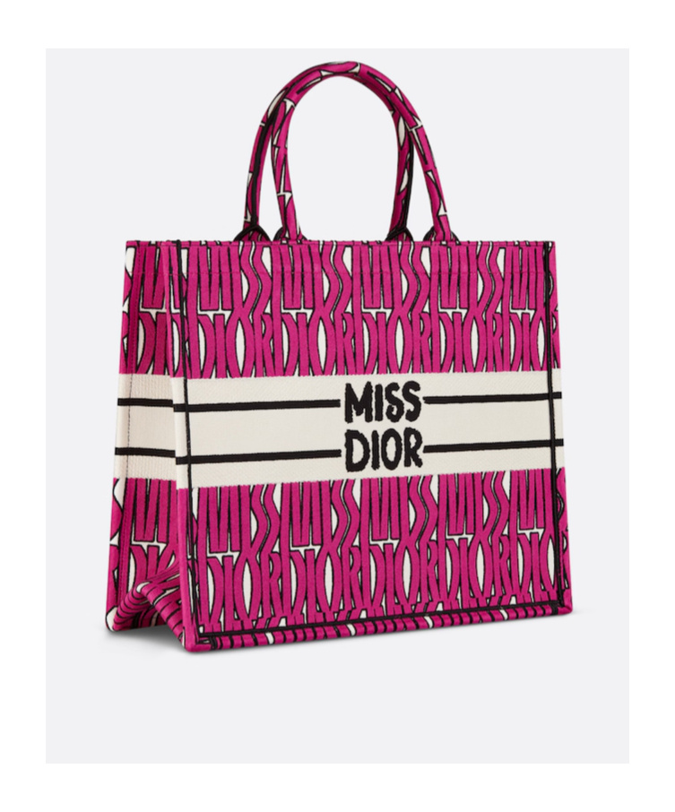 Dior Large Book Tote Handbag In Pink