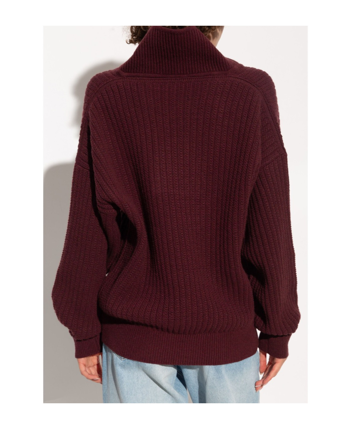 Victoria Beckham Shawl-collar Jumper In Brown