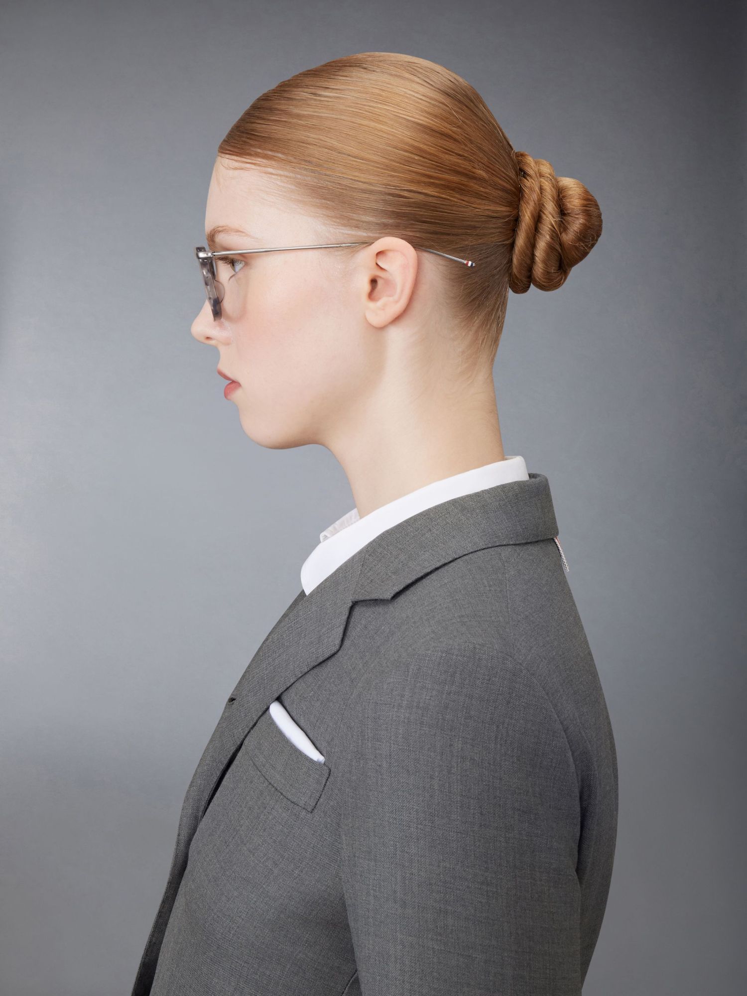 Thom Browne Marbled Square-frame Glasses In Black
