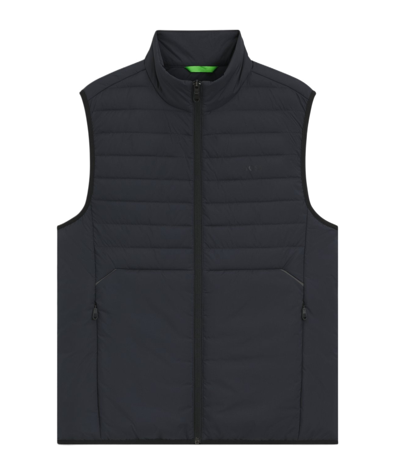 Hugo Boss Quilted Technical Vest In Blue