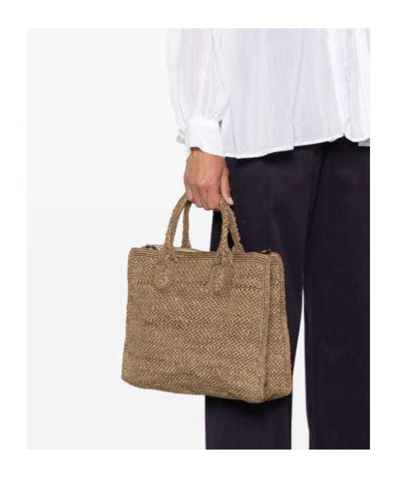 Ibeliv Double Handle Shoulder Bag In Brown